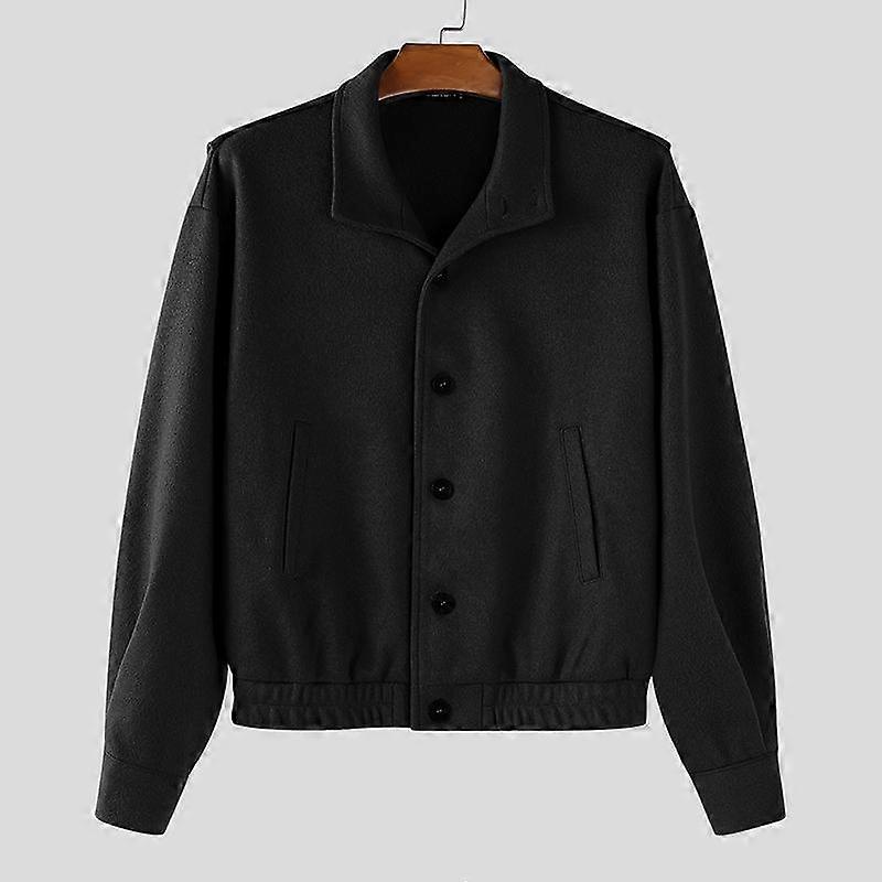 INCERUN Autumn Men Lapel Long Sleeve Buttons Down Jackets Coats