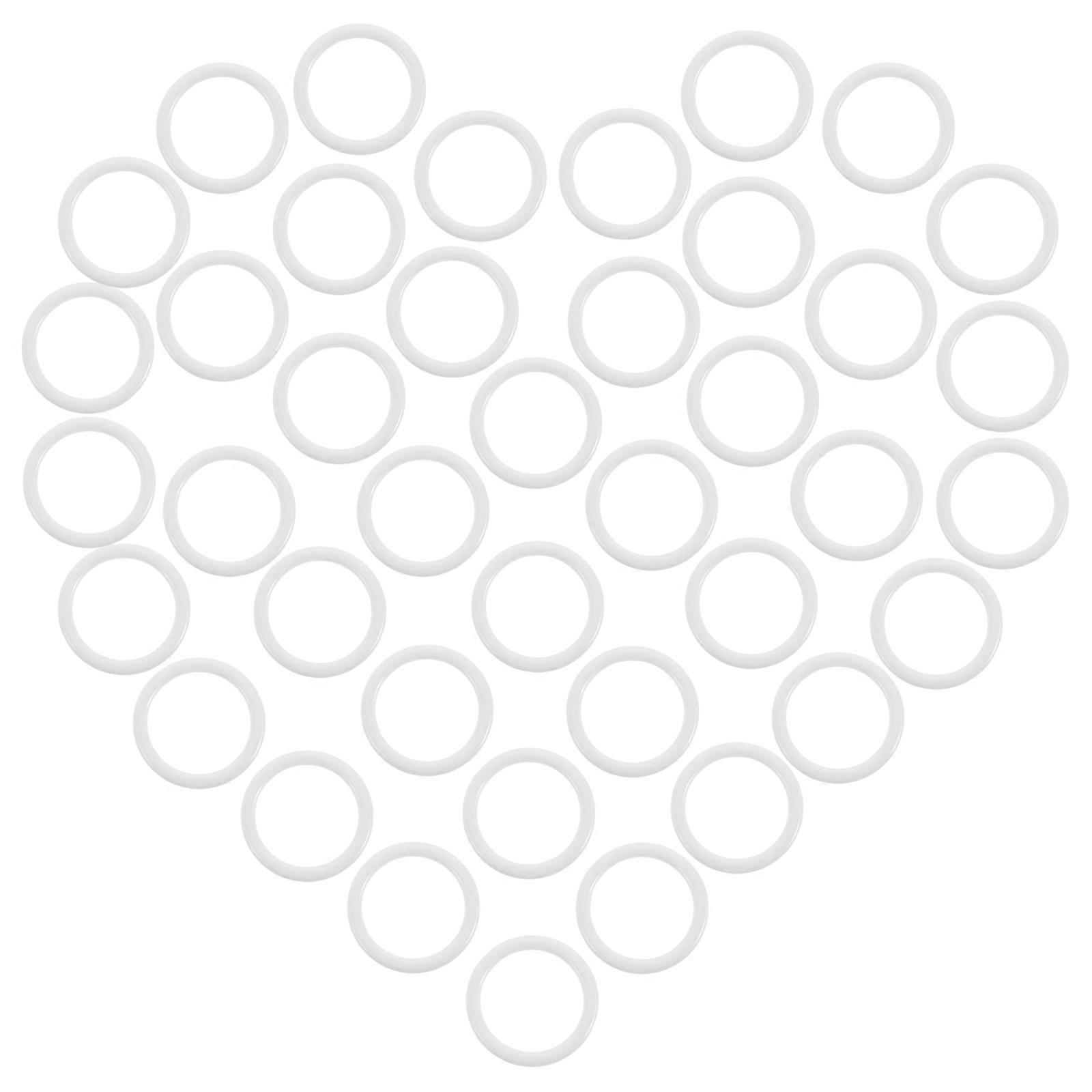 White Iron Bra Strap Hooks for Durable Adjustment 100Pcs Metal Clips