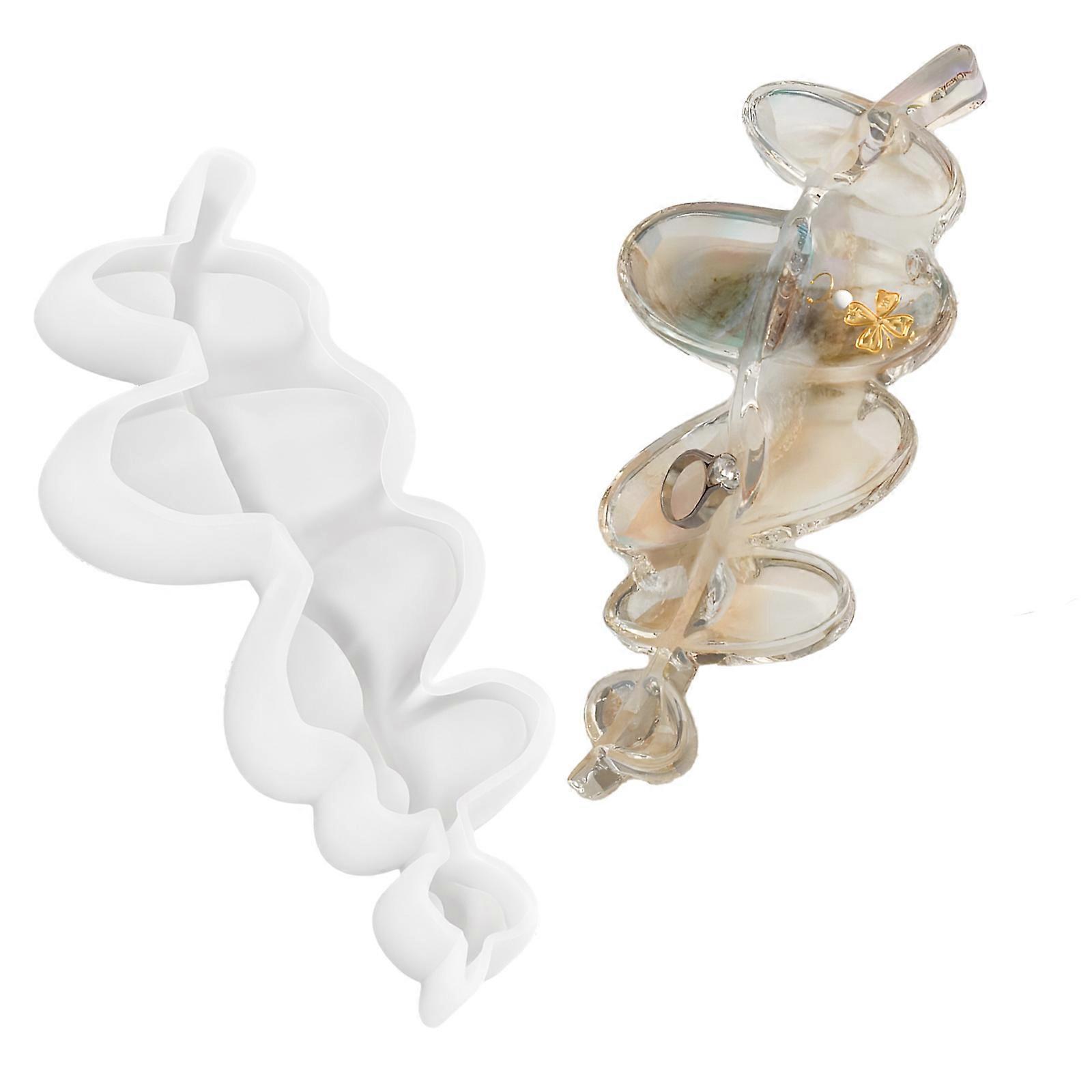 Easy to Use Silicone Hand-Making Mold Creating Decorative Trays Moulds Heat Resistant Suitable for Gifting Hand-Making Multicolor