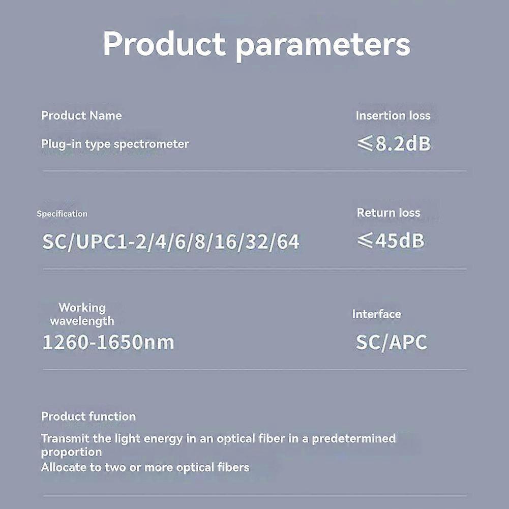 1X16 SC UPC Fiber Optic Splitter Box FTTH PLC Type Optical Coupler Fiber Splitter for Network Distribution