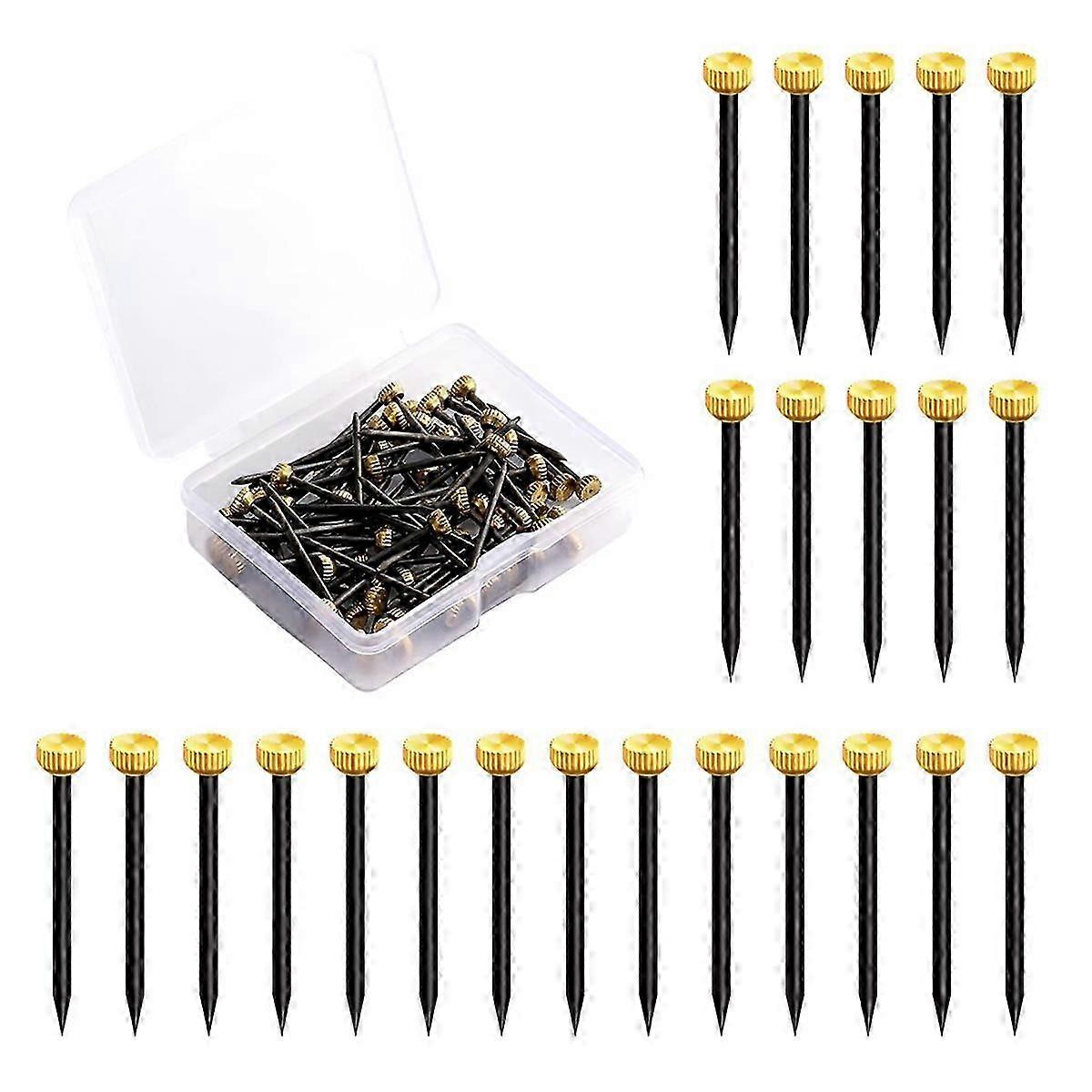 70 PCS Small Wall Nails for Picture Hanging Flat Fasteners
