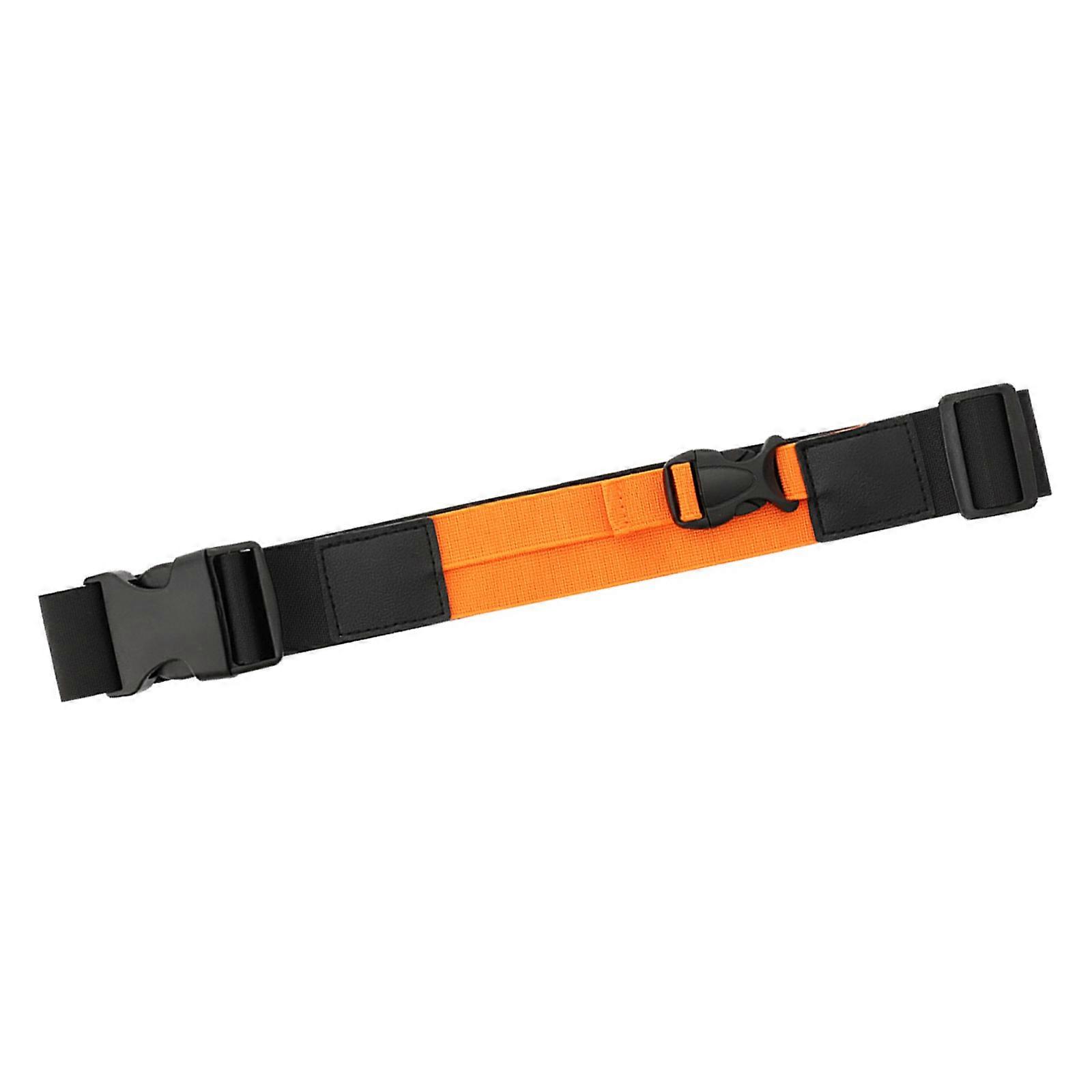 DSLR Camera Waist Belt with Elastic Straps for Secure Comfortable Fit, Adjustable for All Body Types, Black/Orange  Orange