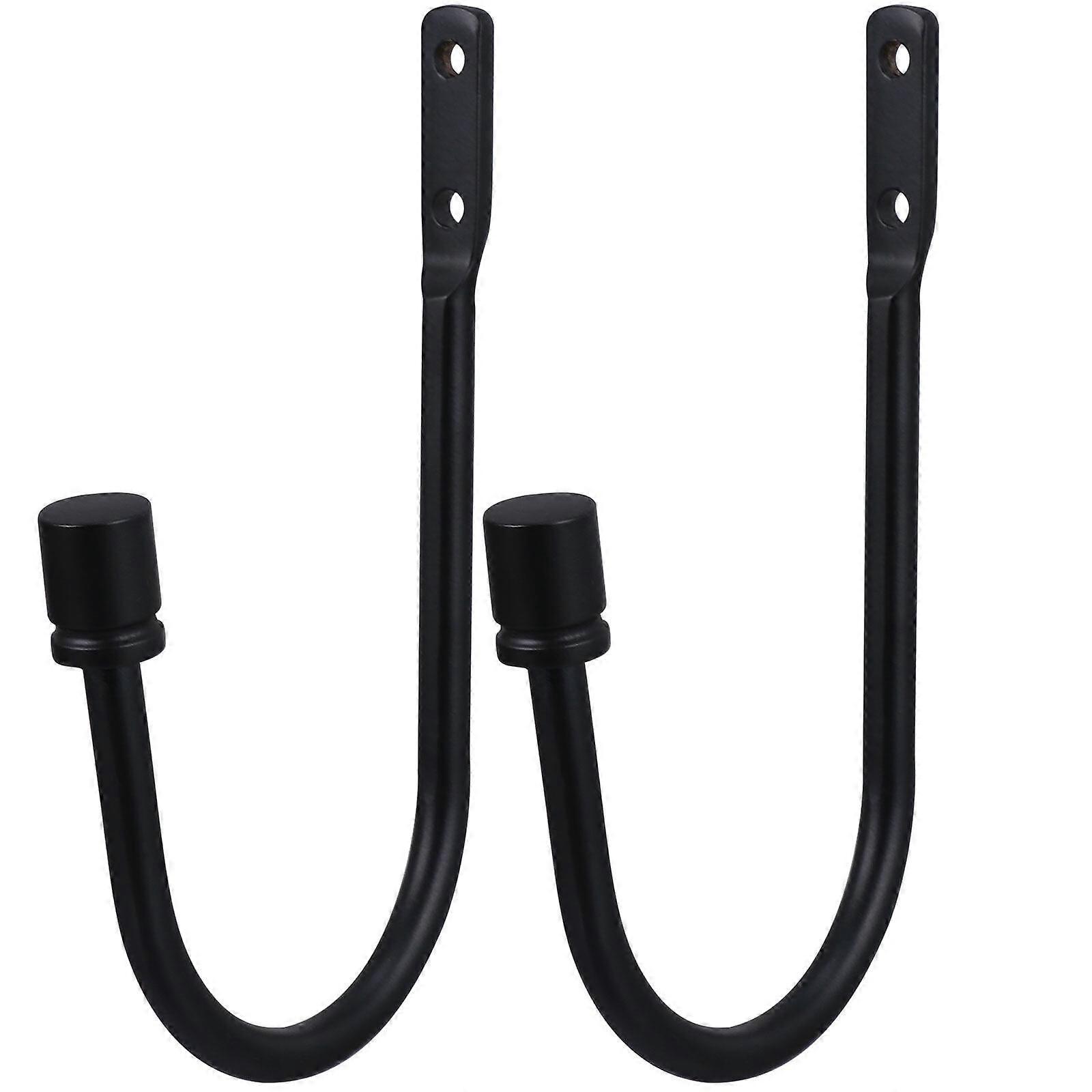 1 Pair Curtain Hold Backs U-Shaped Curtain Hooks Wall Mounted Drapery Tiebacks