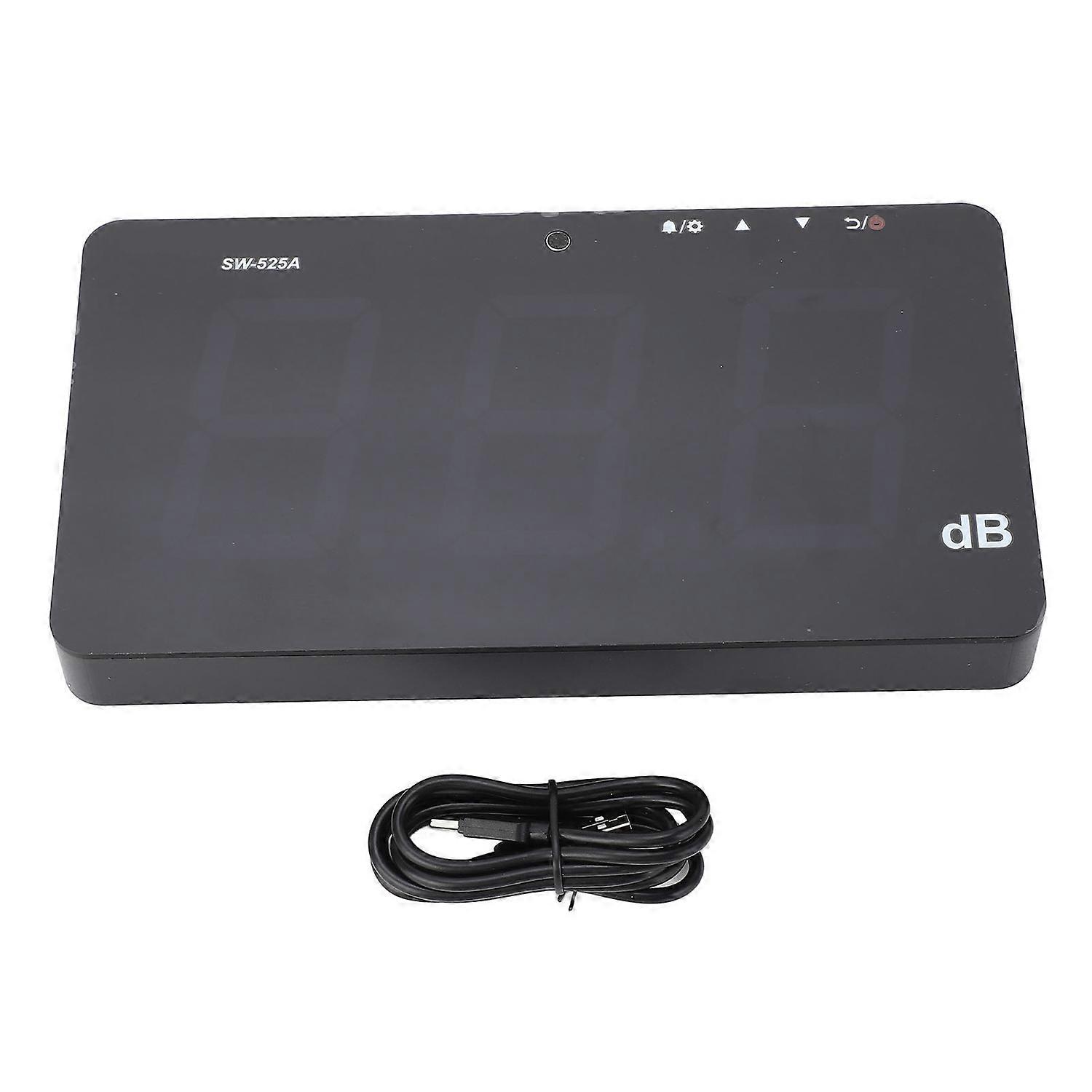 Wall Mounted Decibel Meter 9.6in LCD Display Screen 30‑130dB Sound Level Meter for Office