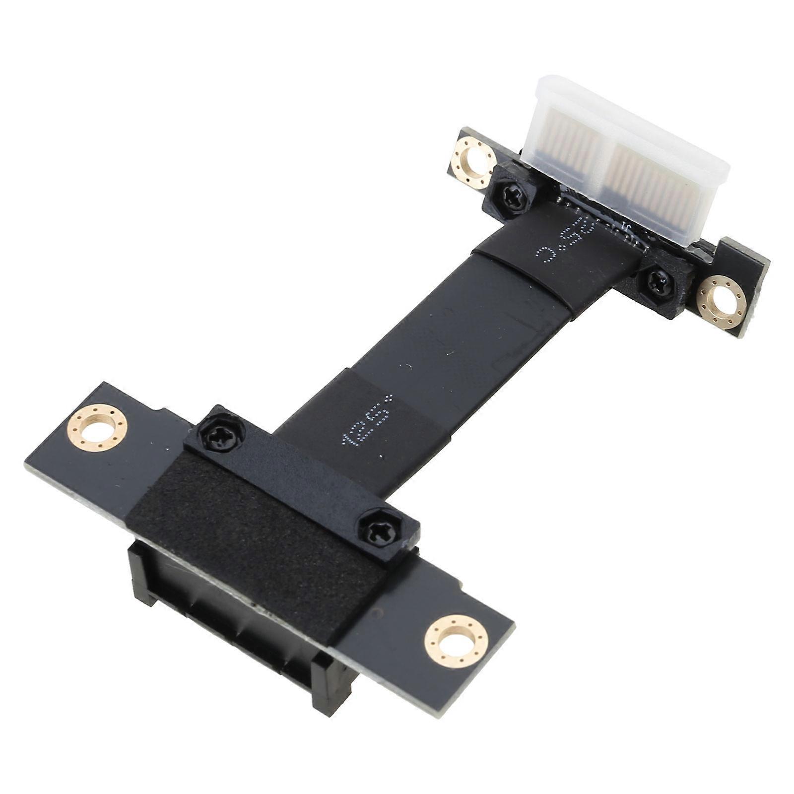 PCI-E 3.0 1X To 1X 90Degree Extension Cable for Graphics Card Sound Card Wireless Network Array Card Adapter Line 0.5cm Multicolor