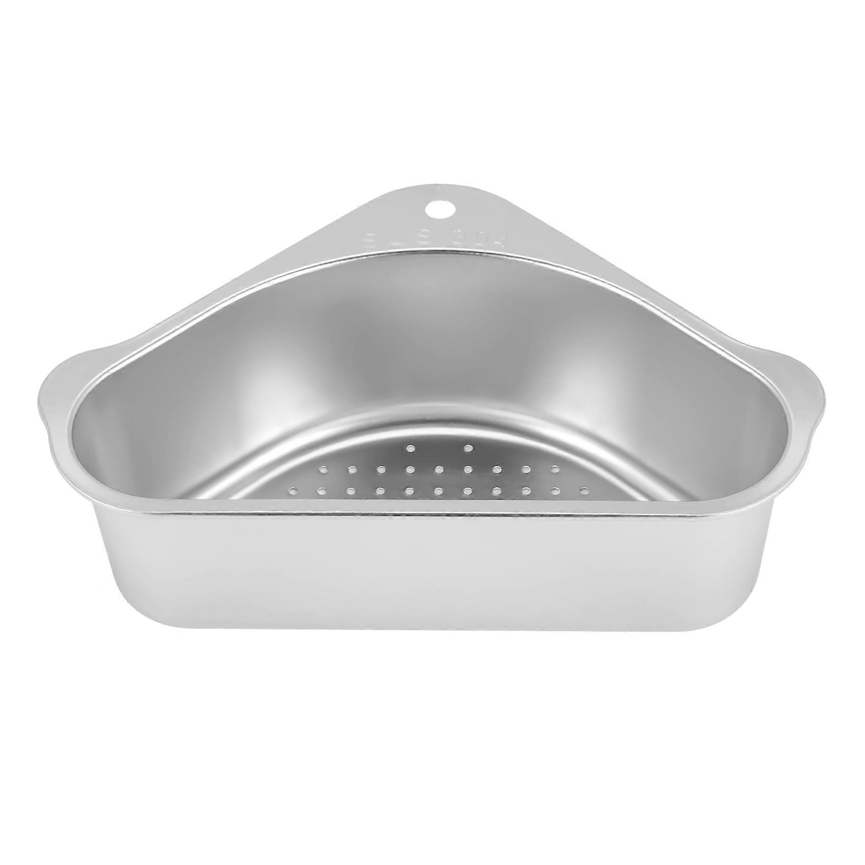 Kitchen Sink Drain Basket Suction Cup Triple-cornered for Support