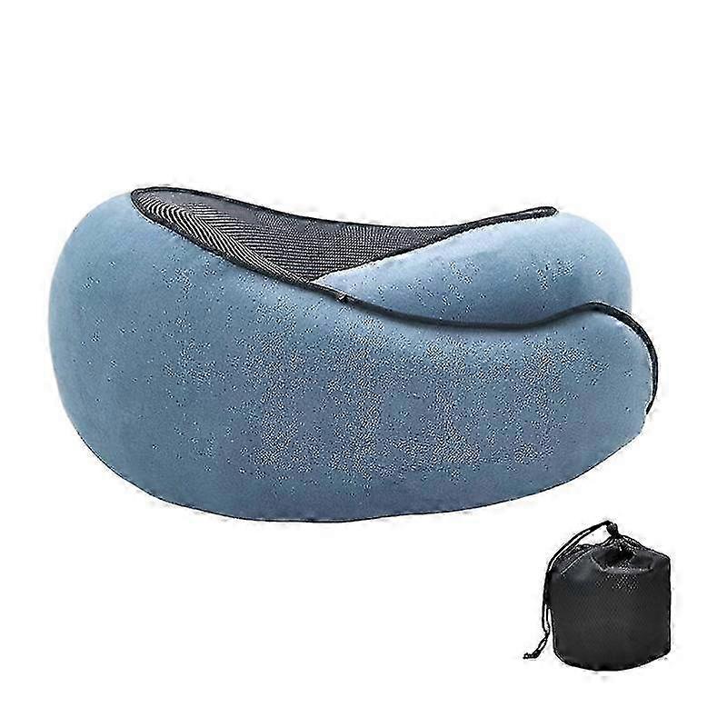 Safety Neck Pillow for Travel Memory Foam Comfortable & Breathable Soft U Shaped f26