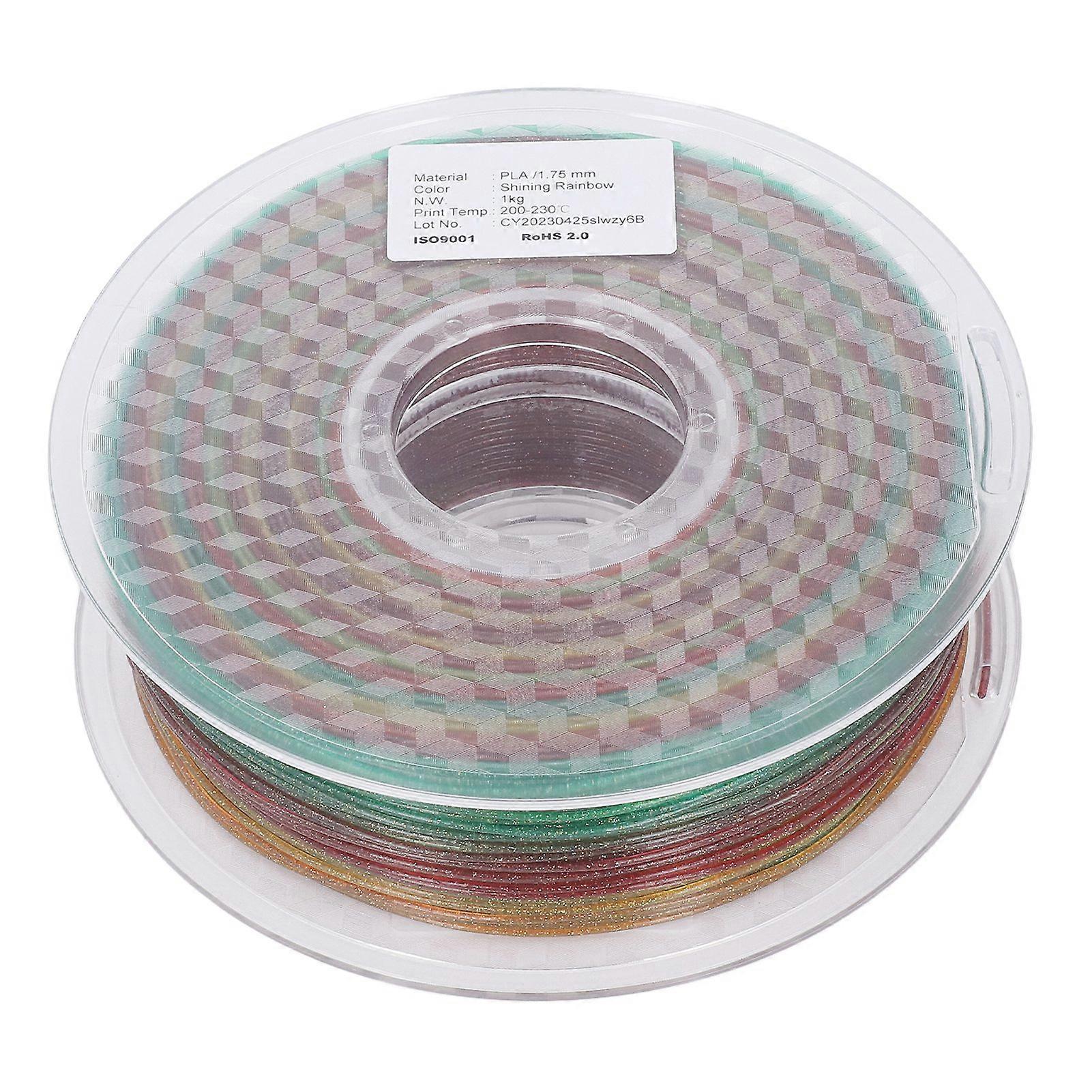 Multi Colour Silk 1.75mm PLA 3D Printer Filament Bundle - High Transparency, Good Toughness
