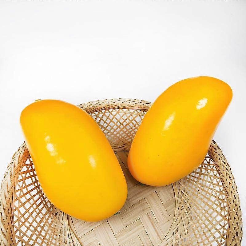 Artificial Mango Foam Fruit Set of 5 for Home Decor, Party Table Centerpiece, Vase Fillers, Photography Props