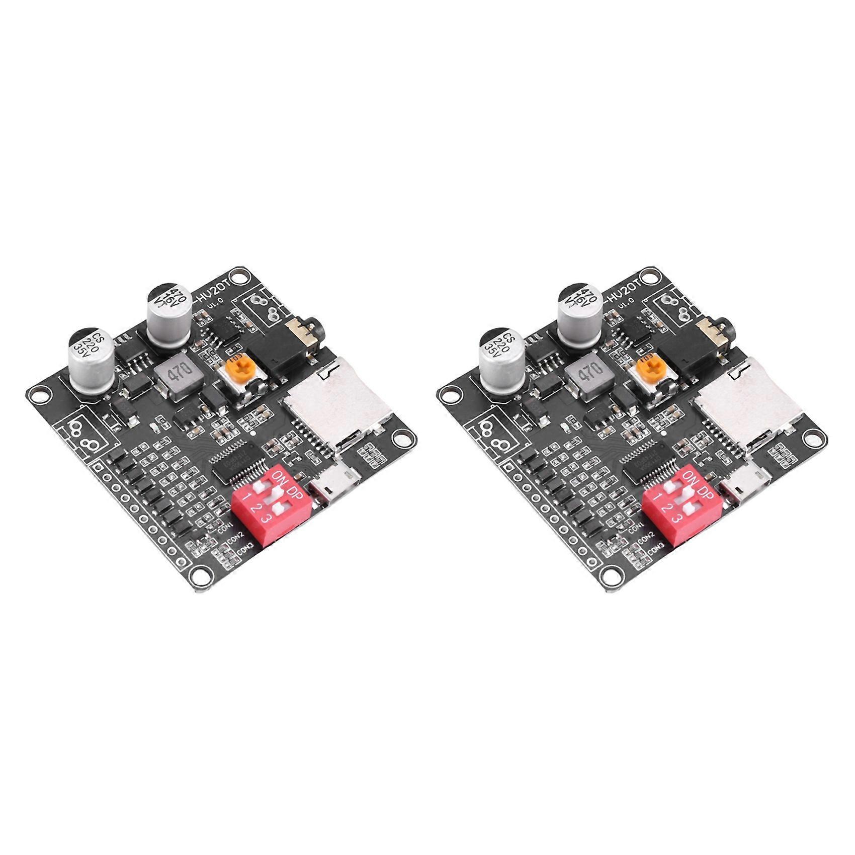 2X DY-HV20T 12V/24V Power Supply10W/20W Voice Playback Module Supporting Micro-SD Card MP3 Music Player for Arduino