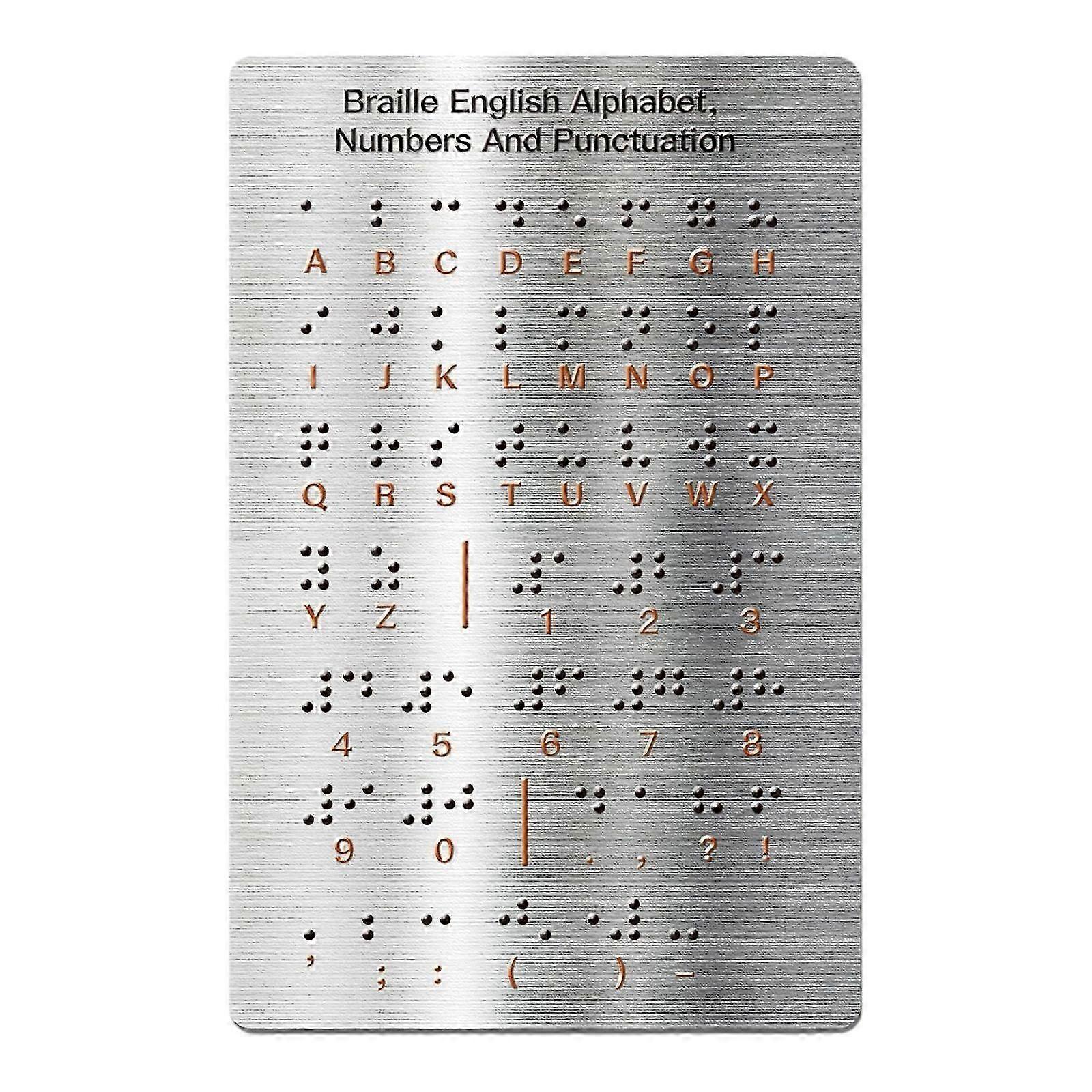 Braille Alphabet Board for Beginners