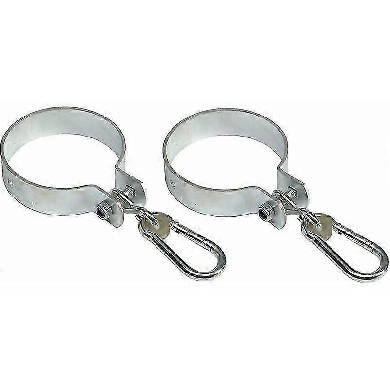 Set of 2 swing hooks with carabiner for round beams 2.5cm