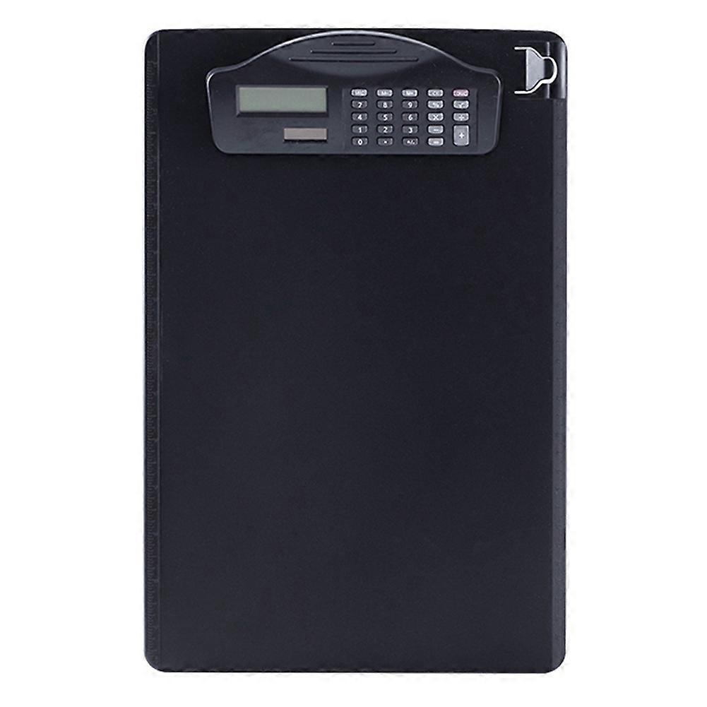 Multifunctional Clipboard with Binder Calculator Writing Pad Pen Slot & Scale for A4 Paper File Suitable