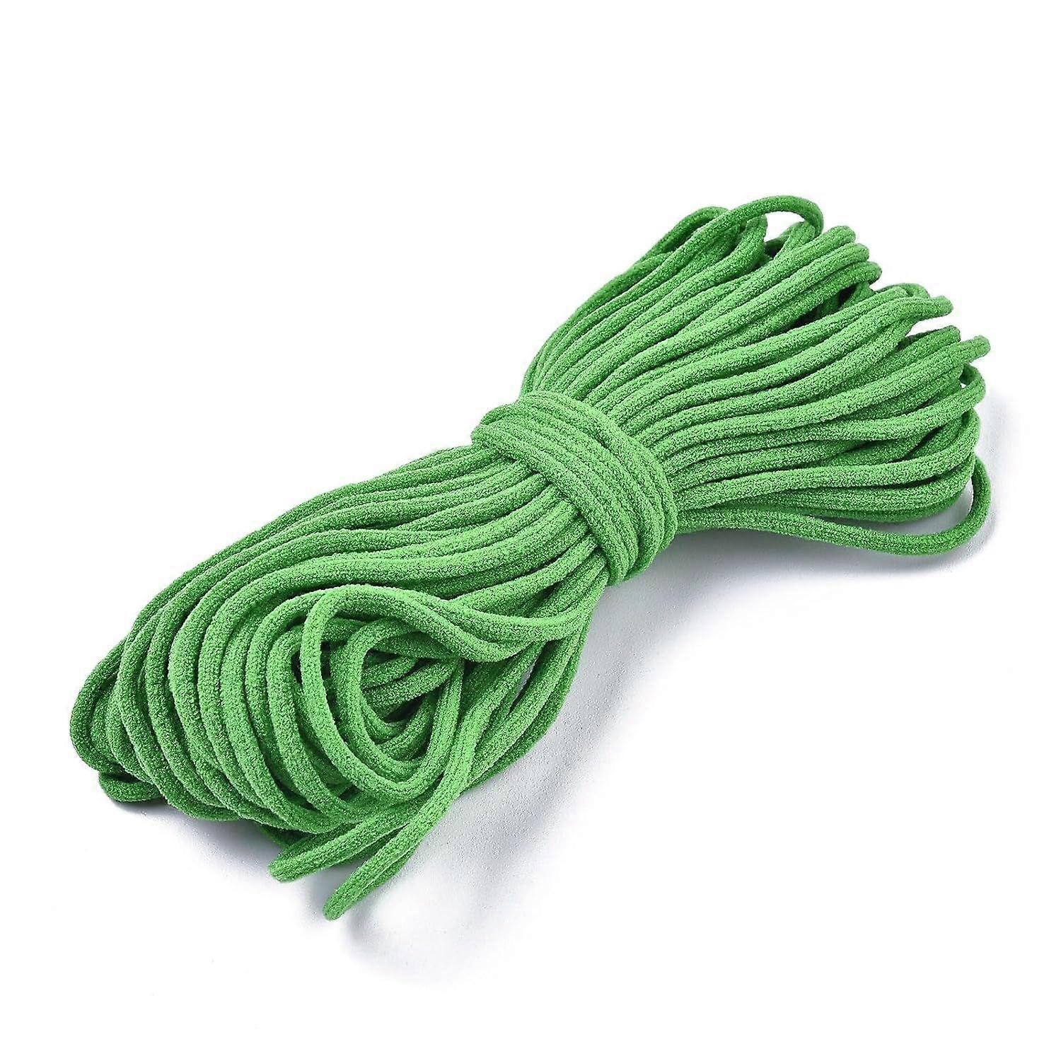 5 Bundles Nylon Elastic for Mouth Cover Ear Loop Green 2-3mm 10 Yards per Bundle Flat Mouth Cover Elastic Cord Face Material