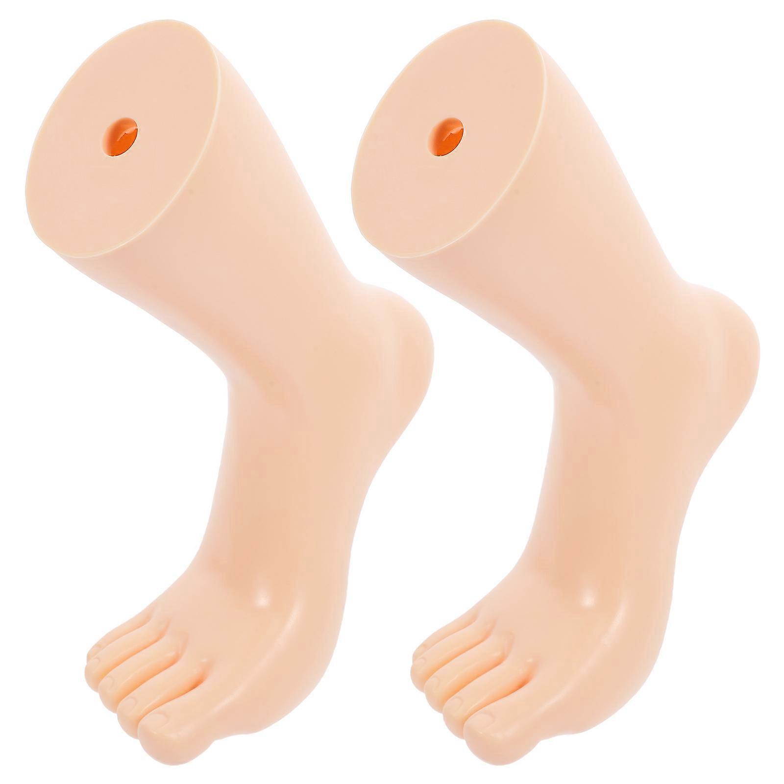Sock Display Stand Foot Mannequin for 1Pair of Toe Socks Display