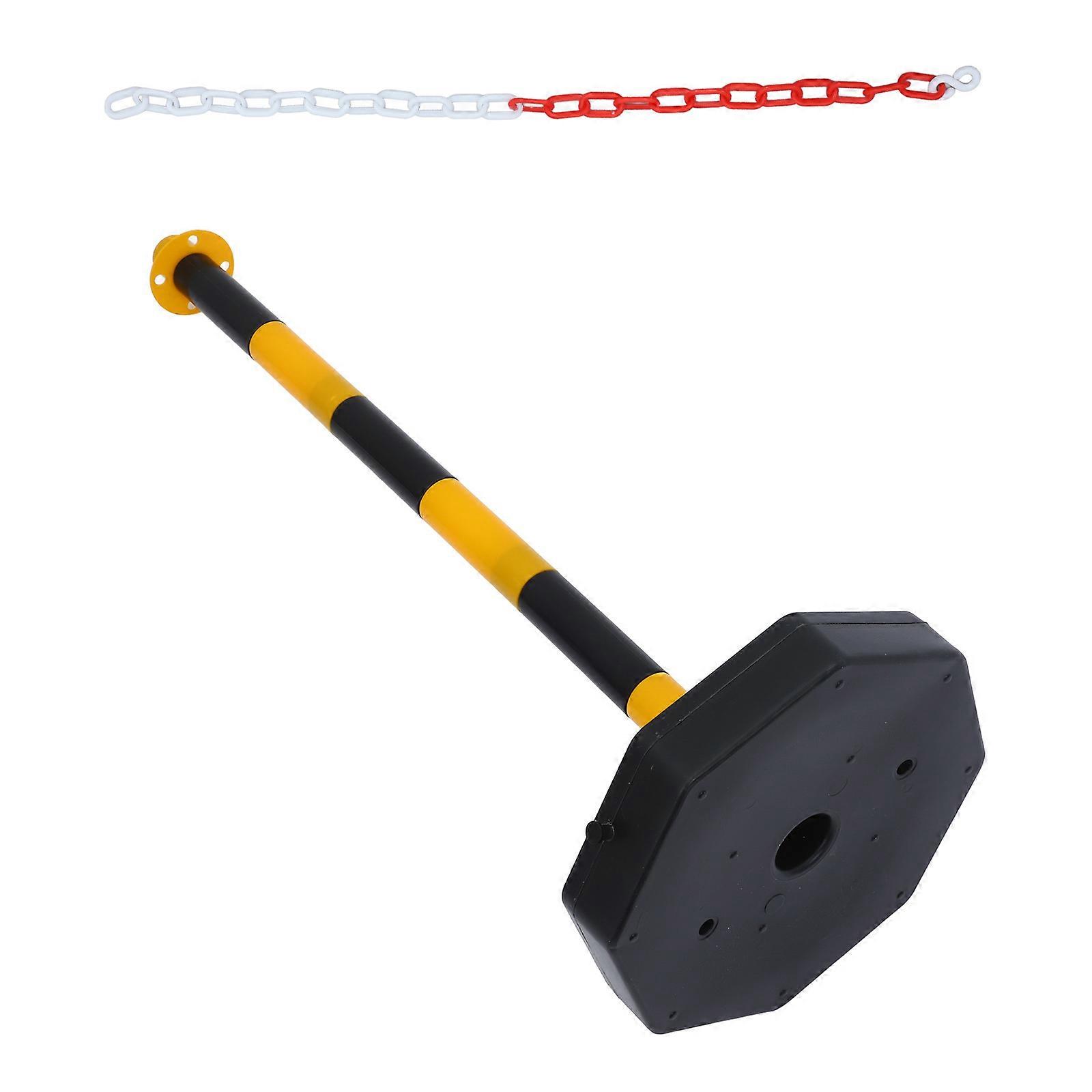 Road Safety Kit Traffic Delineator Post with Chain for Construction Sites and School Zones Made of Assorted Color Plastic 1Set