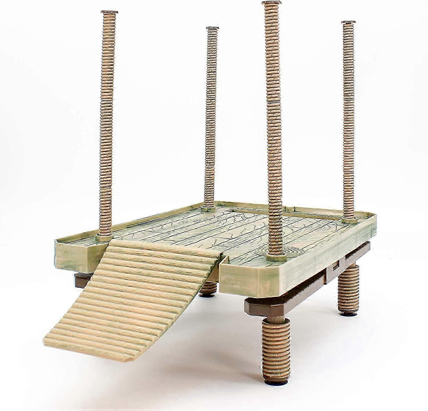 Floating Turtle Pier and Basking Platform  Decorative, Functional, and Naturally Inspired  Large Size
