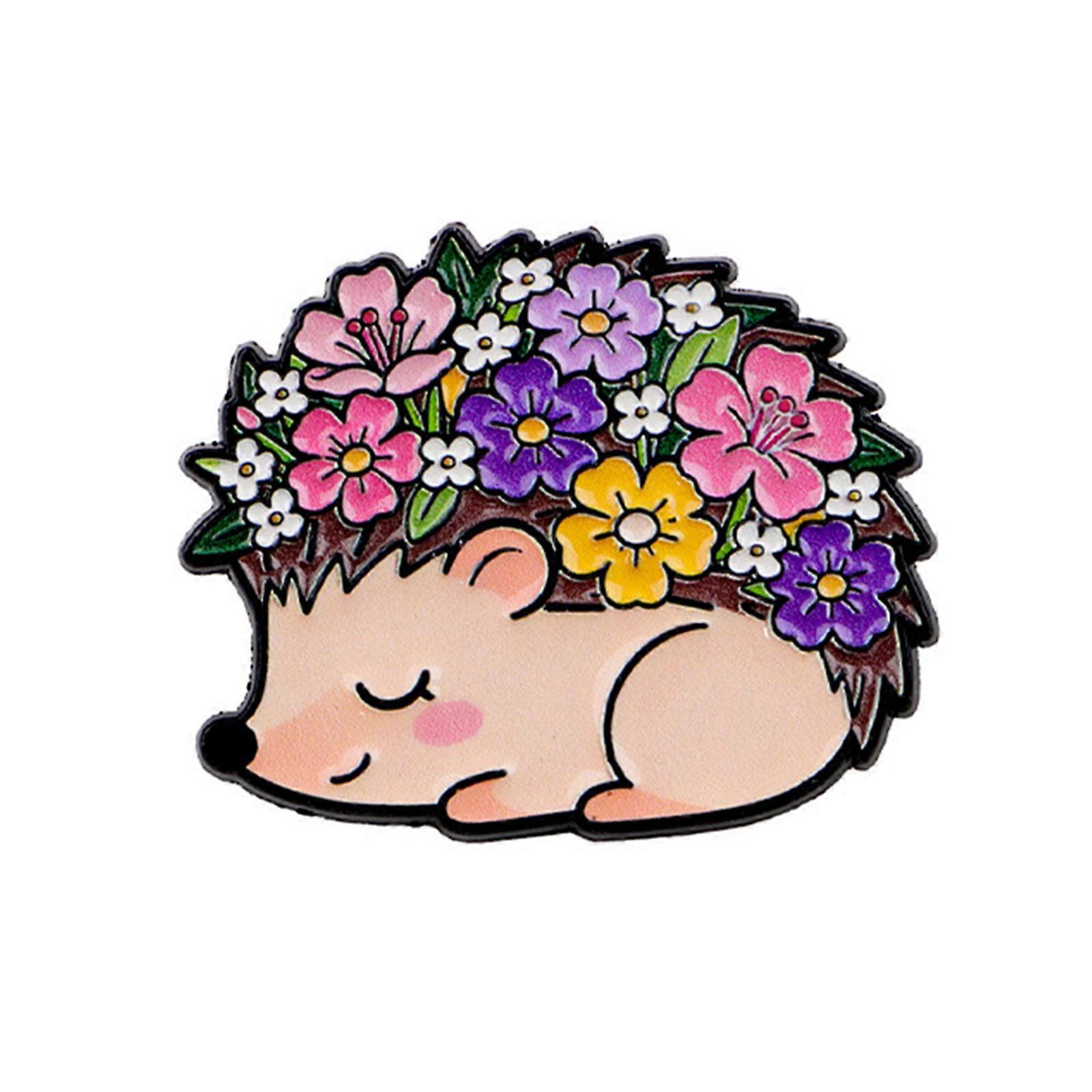 Lightweight Animal Flower Brooch Easy to Wear Secure Closure Accent Lapel Pin Ensuring Comfort Throughout the Day Multicolor