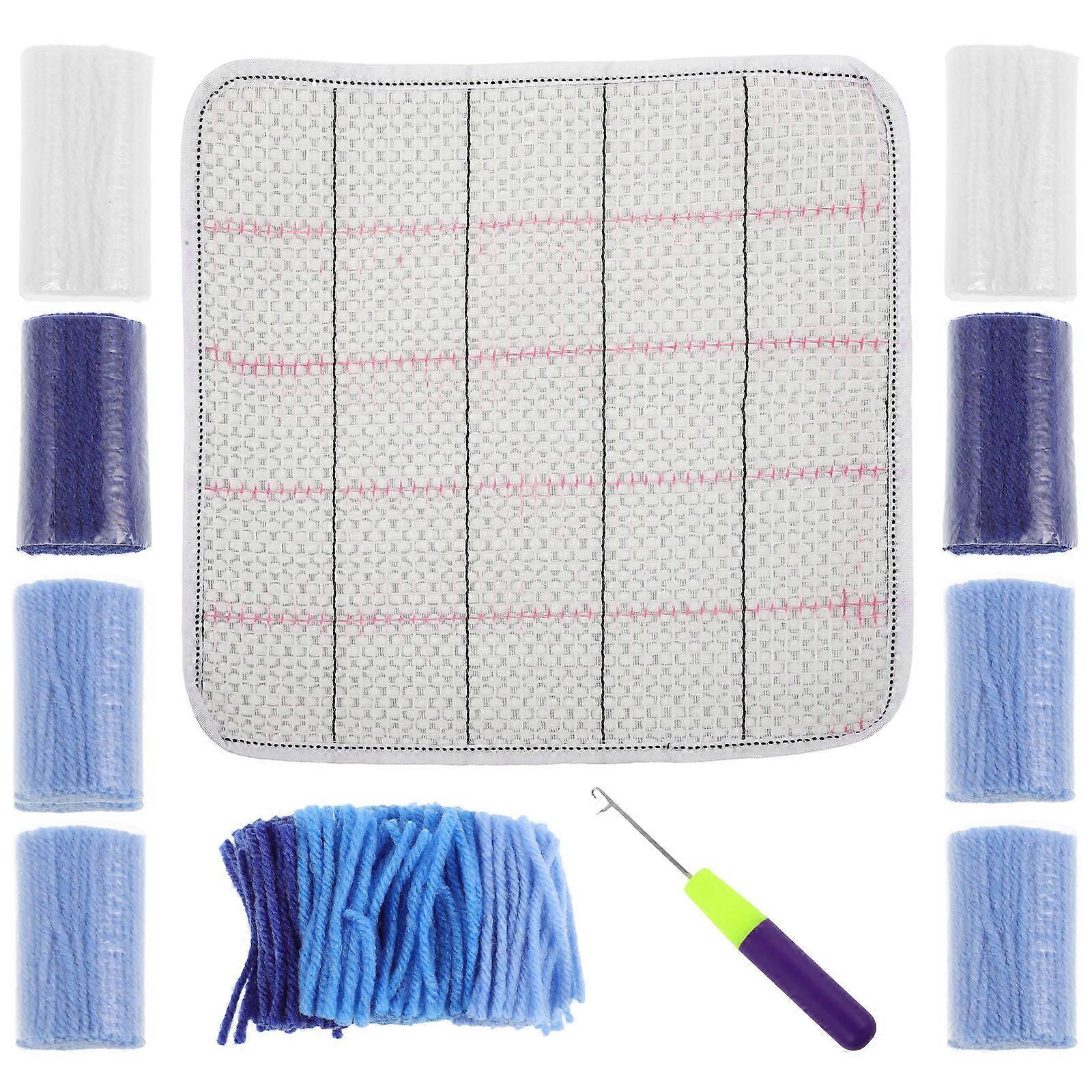 Rug Making Kit DIY Latch Hook Kit Carpet Crochet 1Set for Decoration