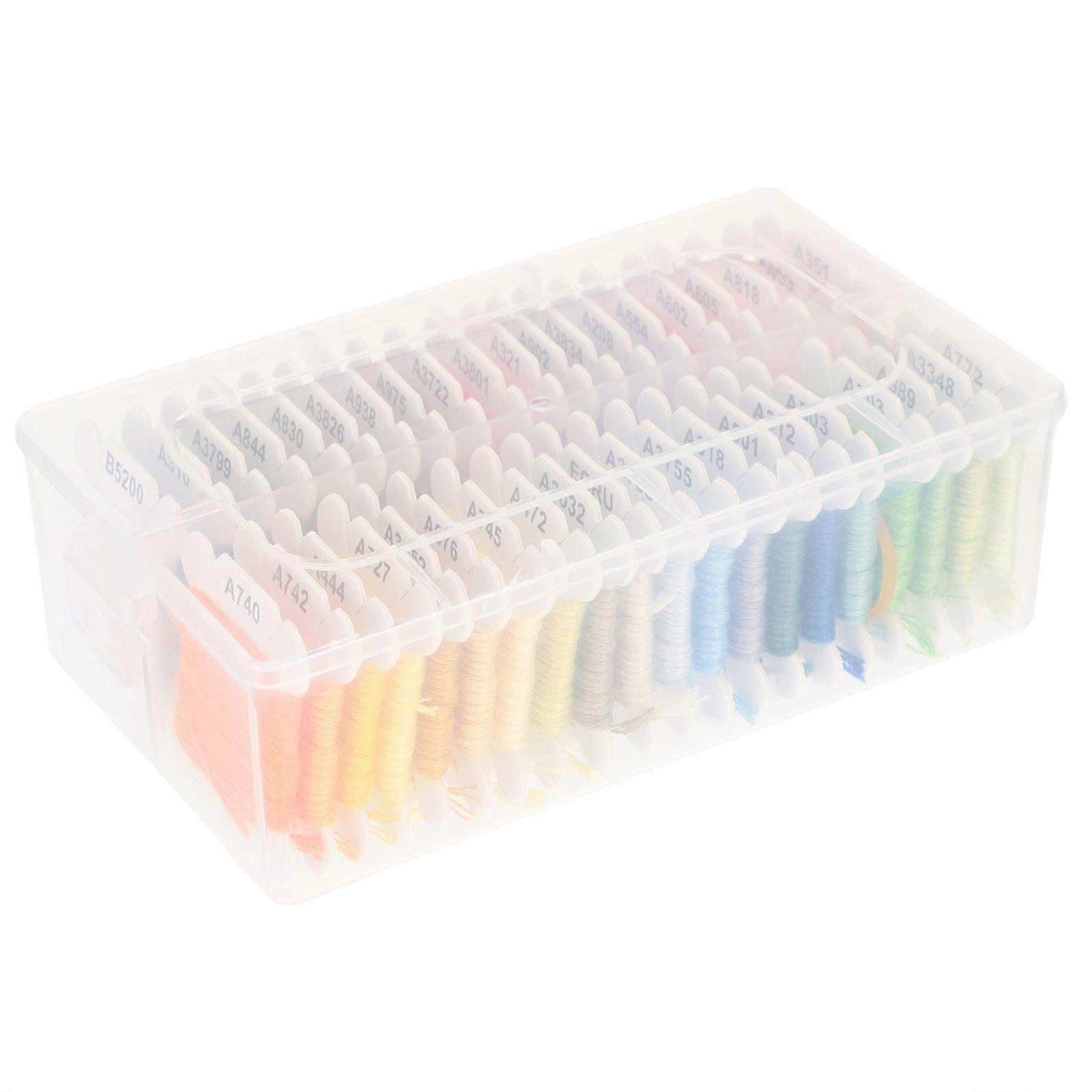 Sewing Thread 40 Rolls for Embroidery Including Assorted Colors and Storage