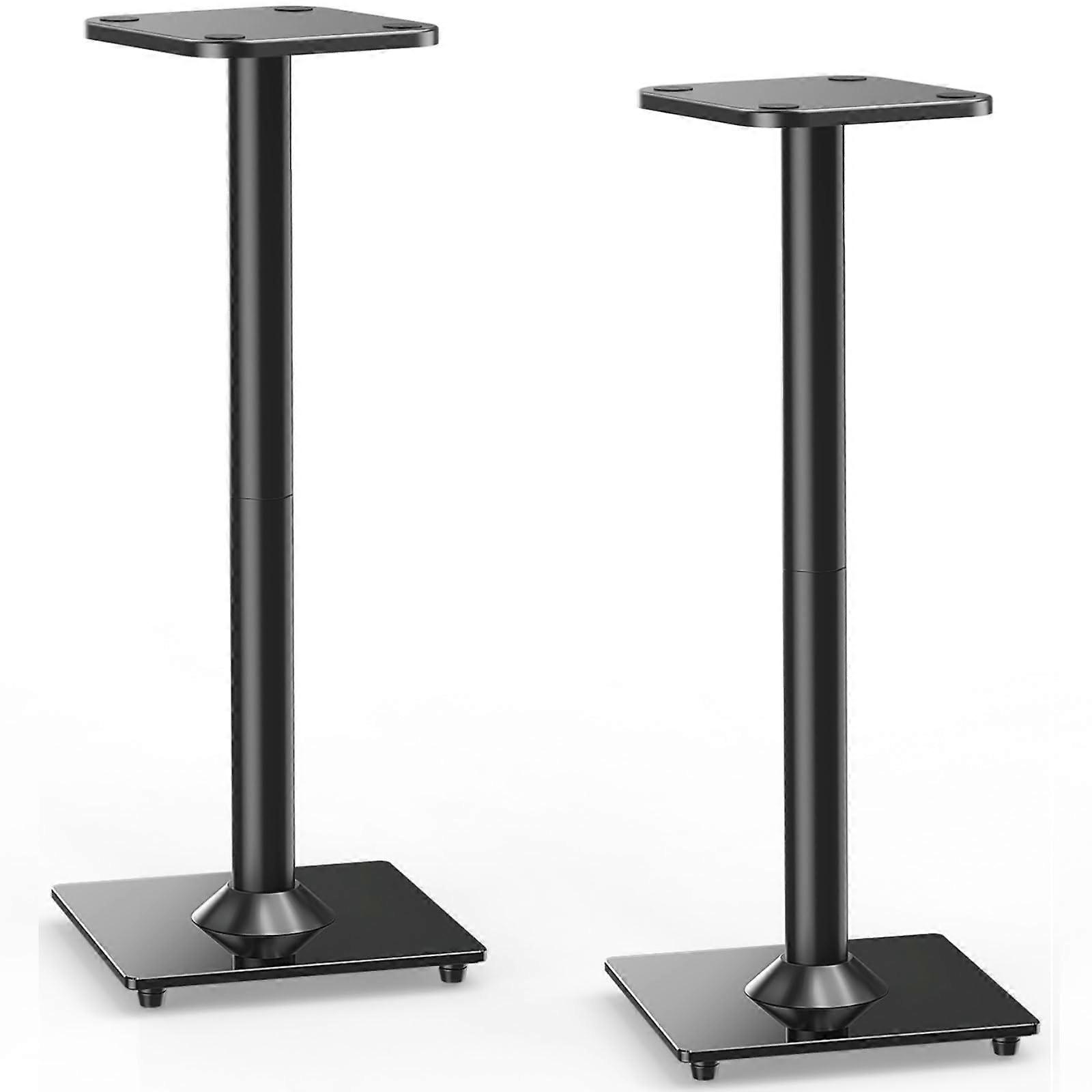 31 Inch Bookshelf Speaker Stands Pair with Cable Management for Surround Sound up to 22 lbs