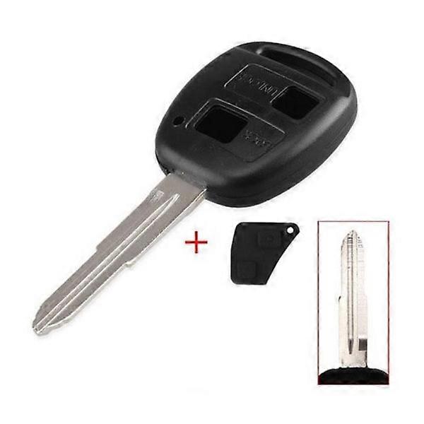 2-button car key TOY41 + keypad right blade for Toyota Black one size