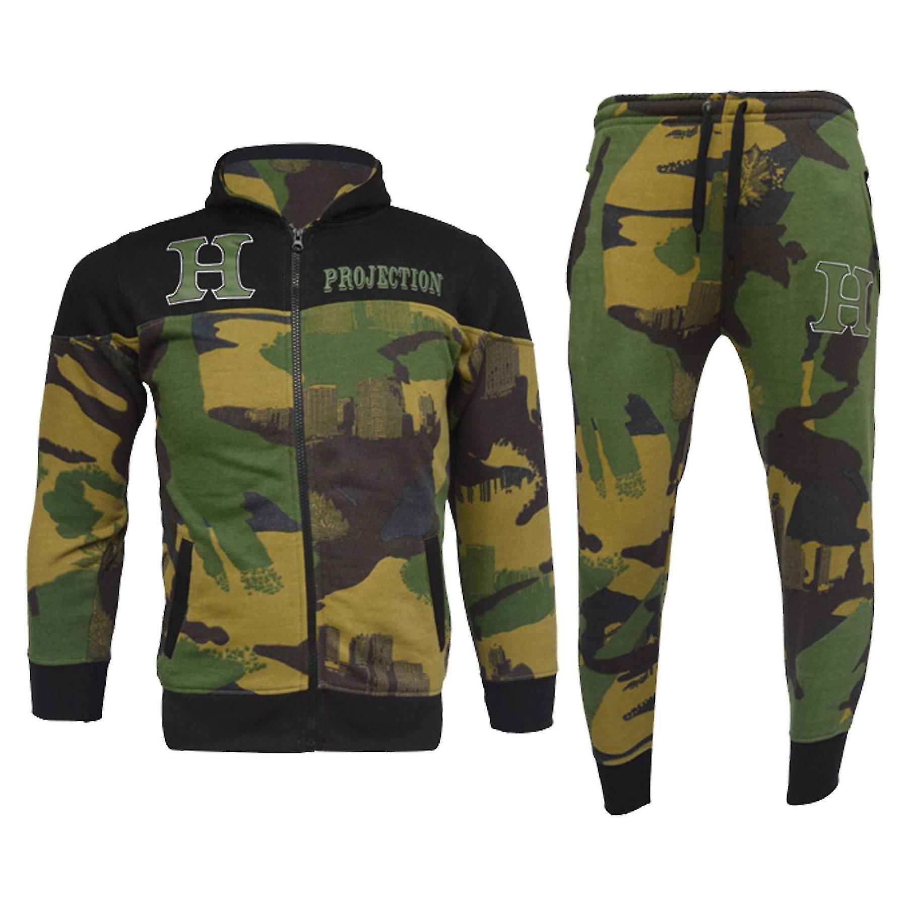 Kids Unisex Camouflage HNL Print Jogging Suit