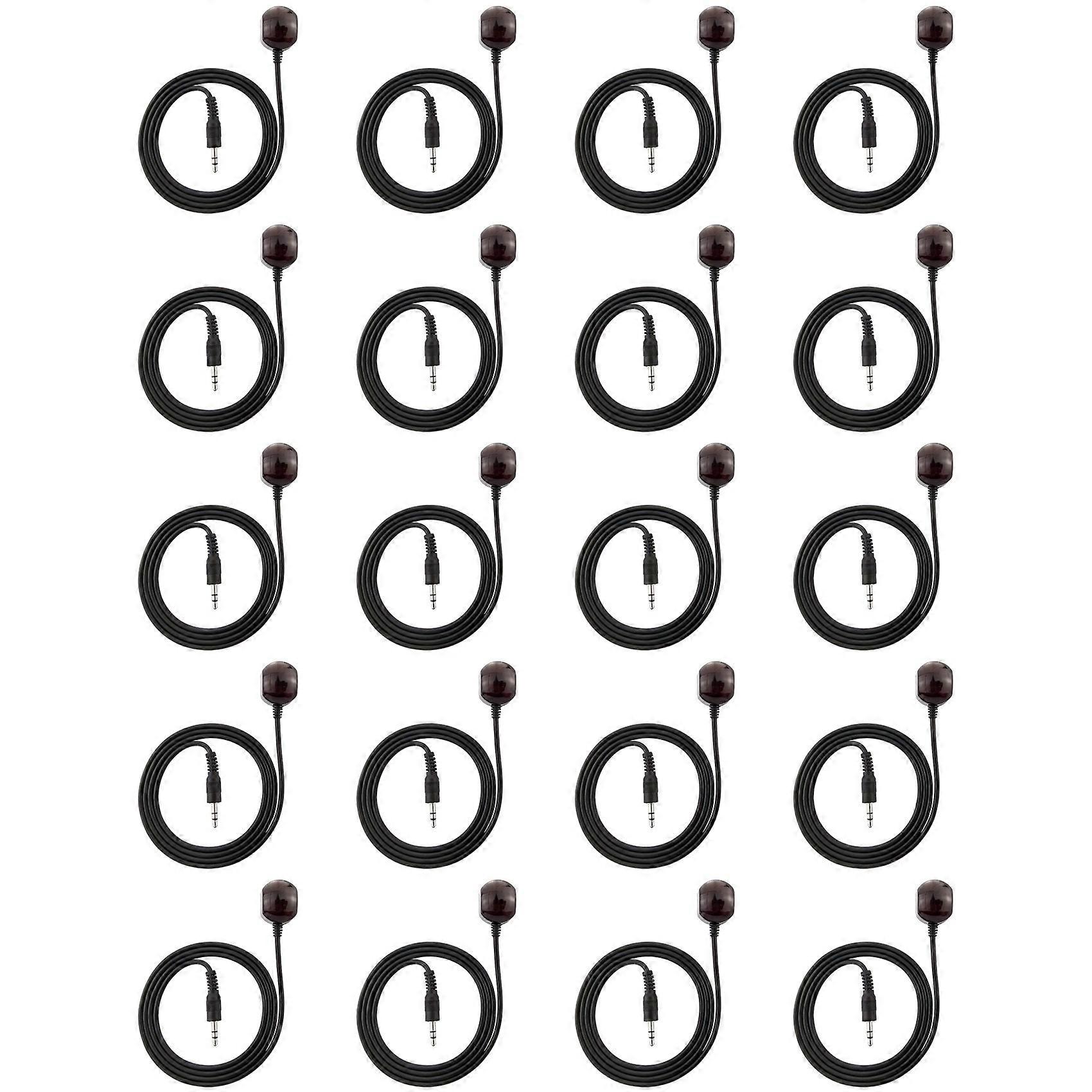 20pcs 3.5mm 38KHz Infrared IR Remote Control Receiver Extender Extension Cable for Set Box