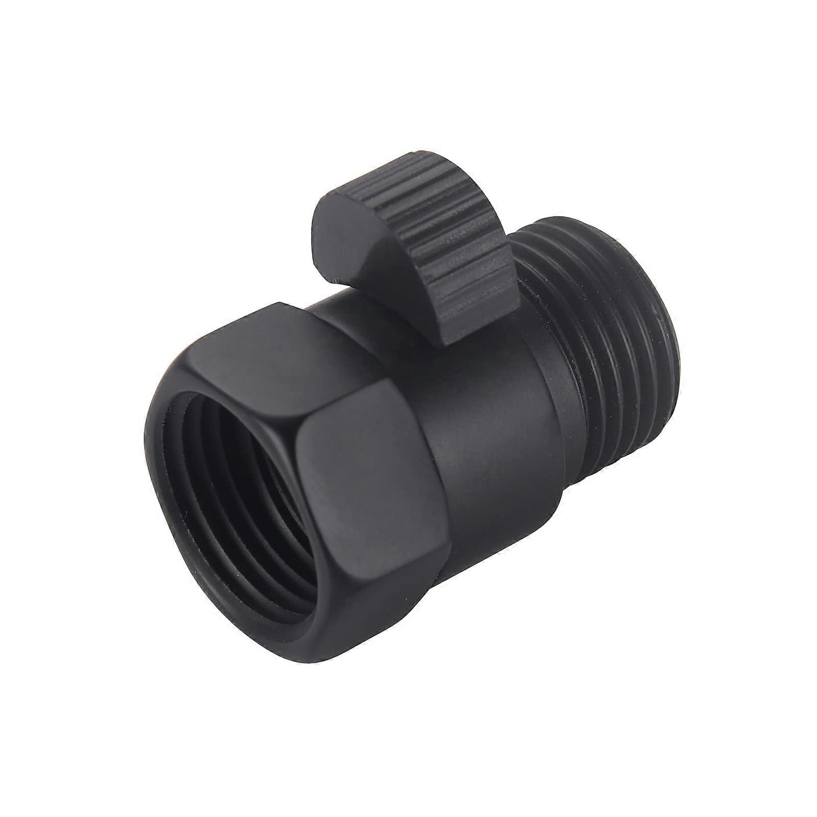 Brass Shower Shut Off Valve with Precise Flow Control, Matte Black 1/2 Inch Leak Design