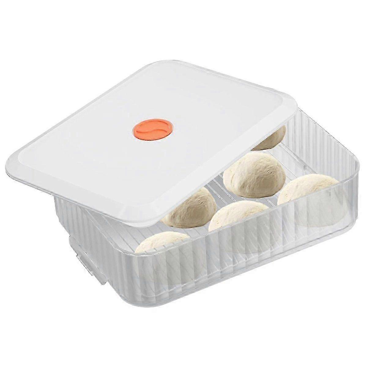 Pizza Dough Proofing Box, Stackable Pizza Dough Container W/Lid , Bread Fermentation Storage Boxes,