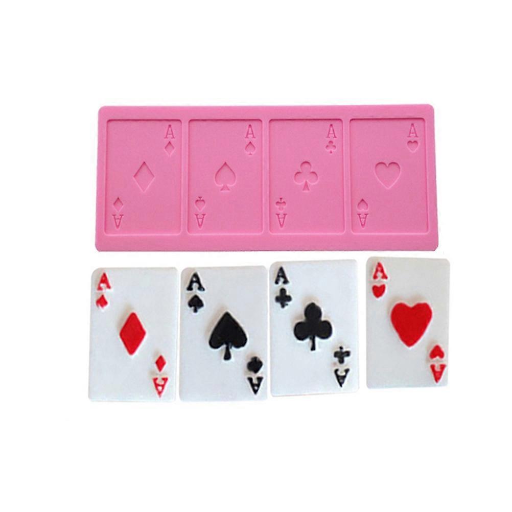 Poker Baking Mold Silicone Mold for Cake Decorating Use