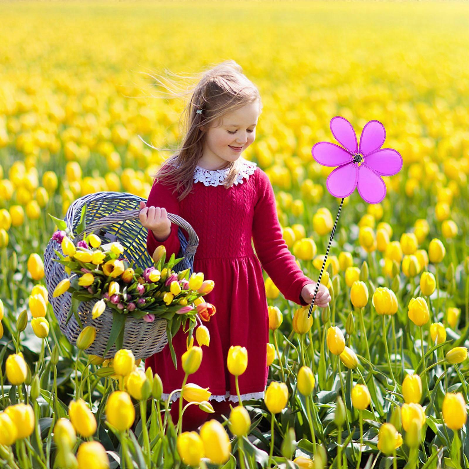 Wind Outdoor Hanging Yard Decor Assorted Color Six- Design Durable Material 5Pcs