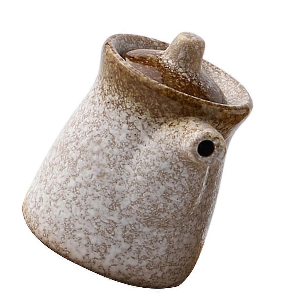 Condiment Jar for Kitchen 1Set Square Ceramic Assorted Color for Vinegar Storage