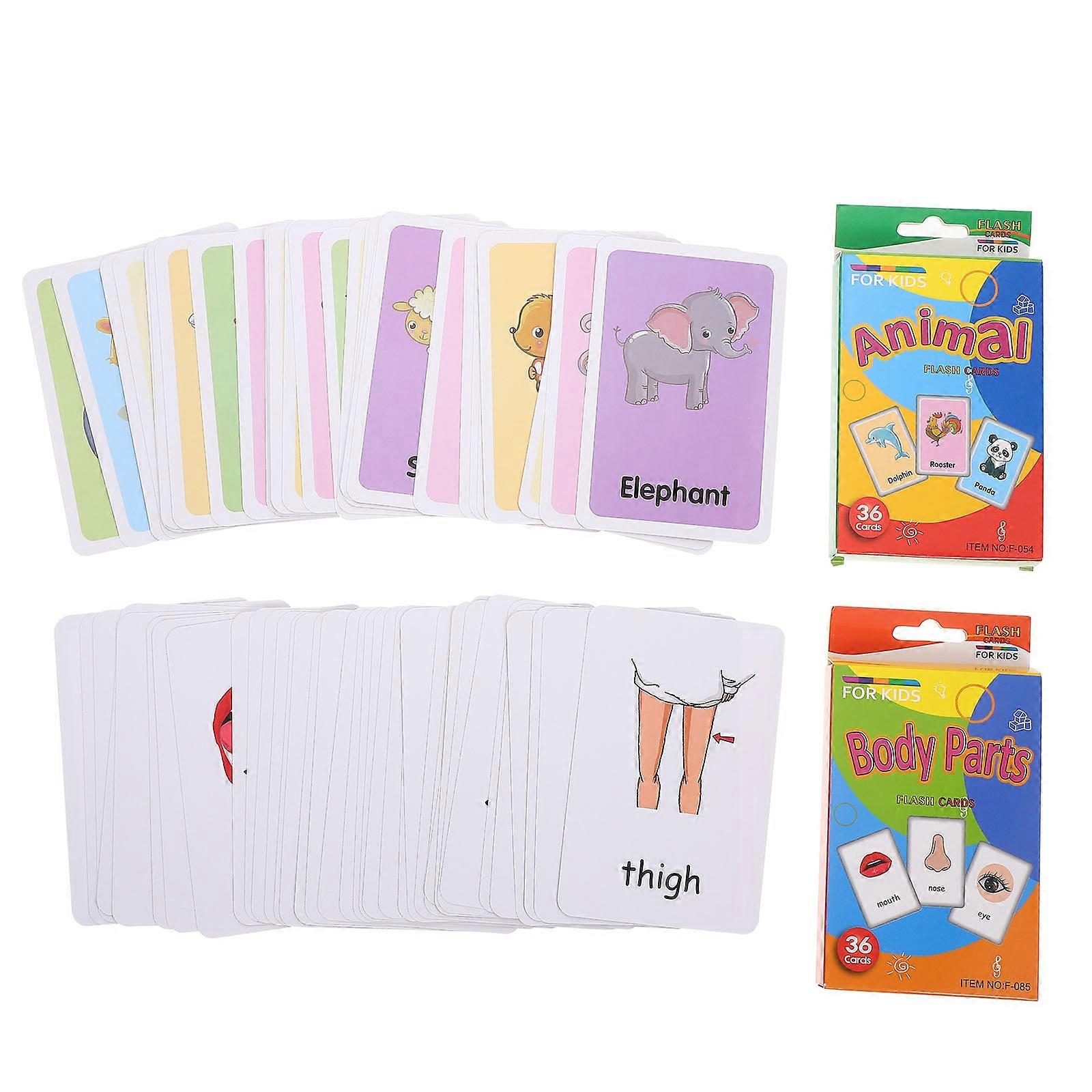 Toddler Flash Cards Flash Cards for Cognitive Learning 6Sets for Kids
