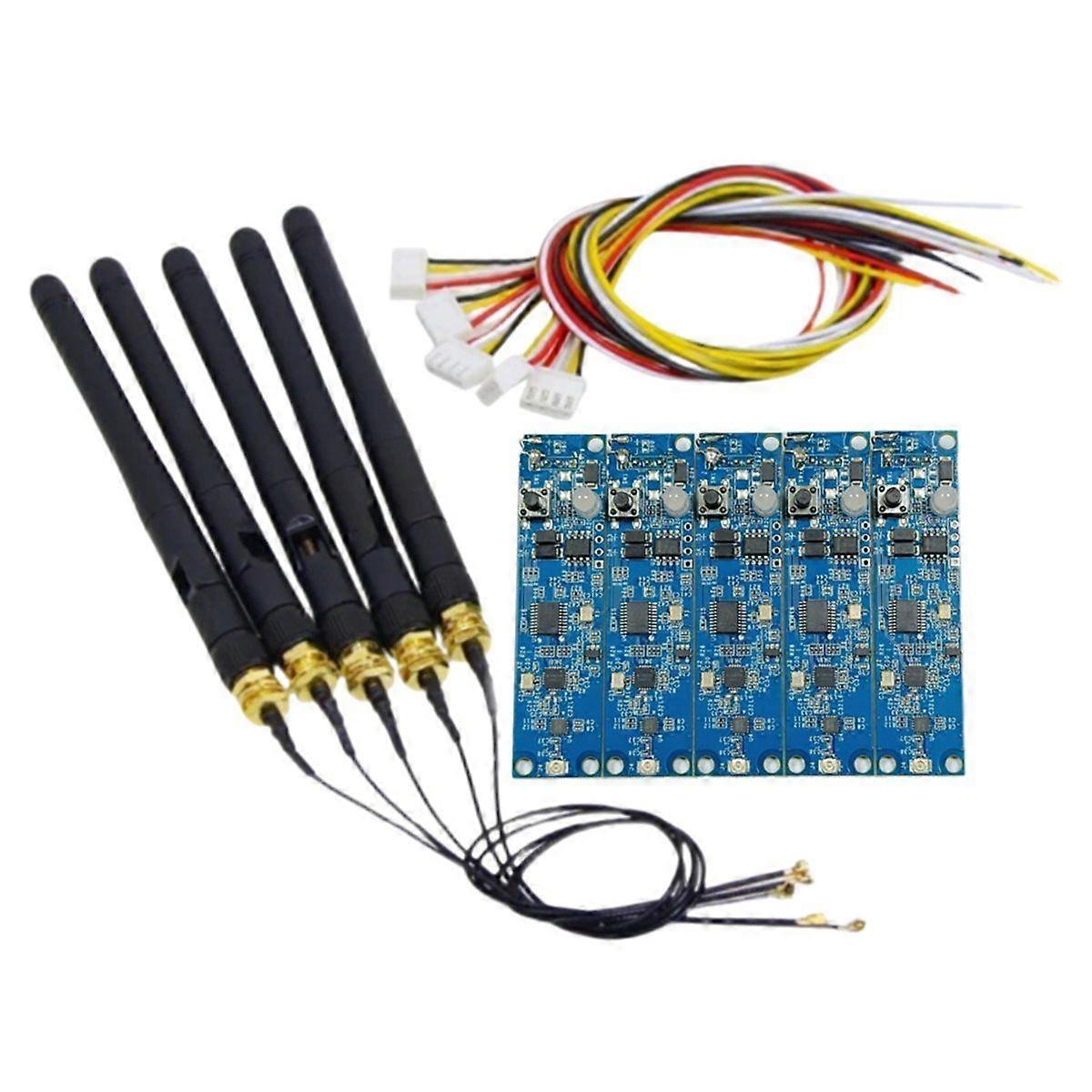 5PCS 2.4G ISM DMX512 Wireless Controller PCB Module 2 in 1 DMX512 Transmitter Receiver for Stage Li