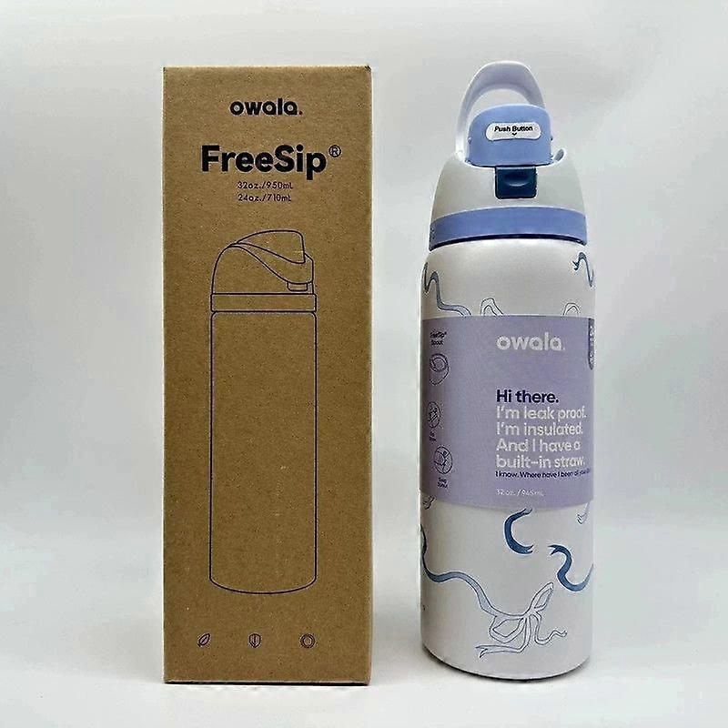 Botella de refresco Owala Tied And True Blue de 24/32 oz