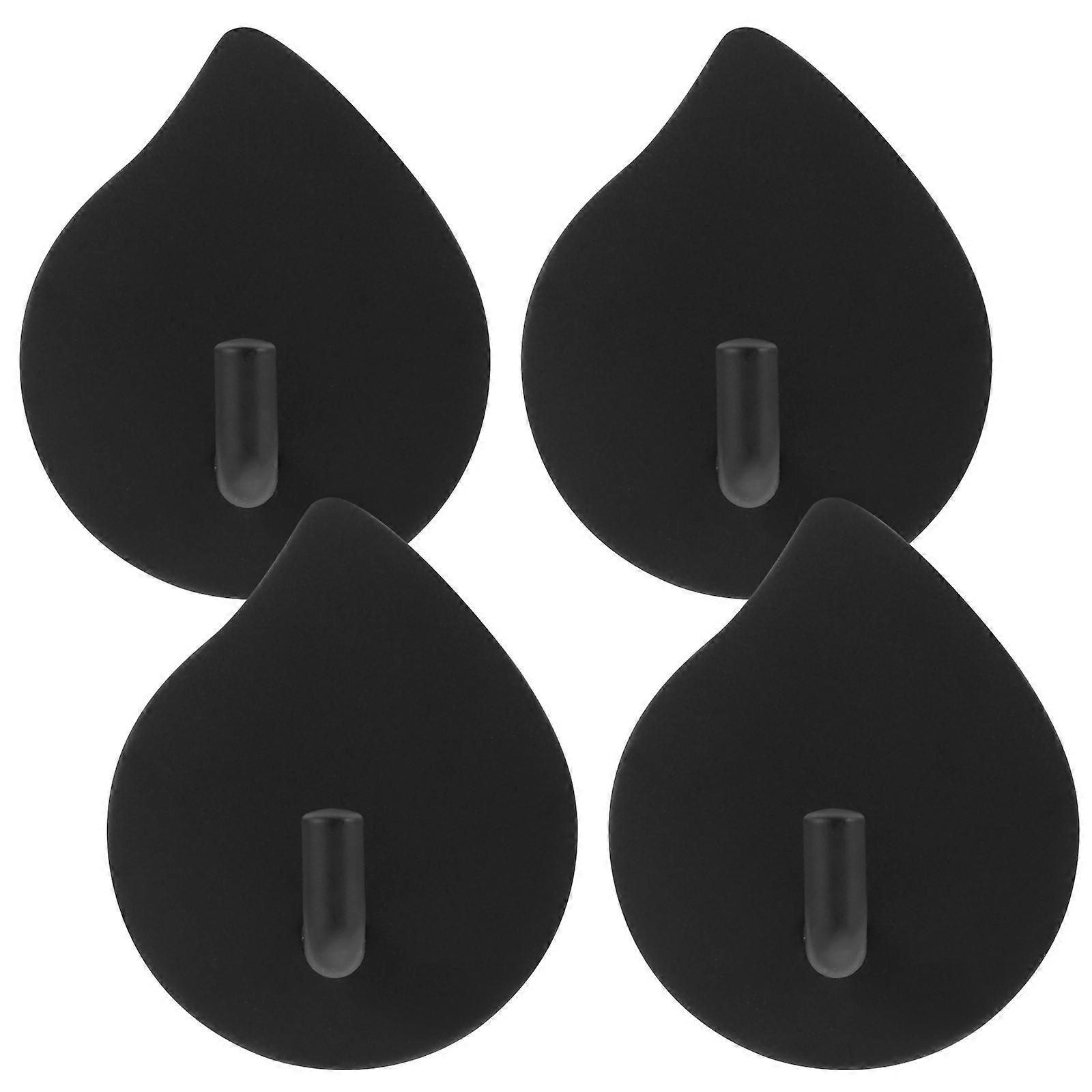Adhesive Hooks Stainless Steel Hooks for Hanging 4Pcs with Self Adhesive Backing