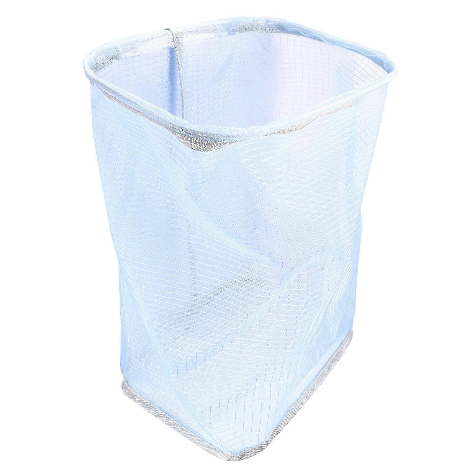 Wall Hanging Laundry Basket Folding Clothes Basket for Storage 1Pcs Blue