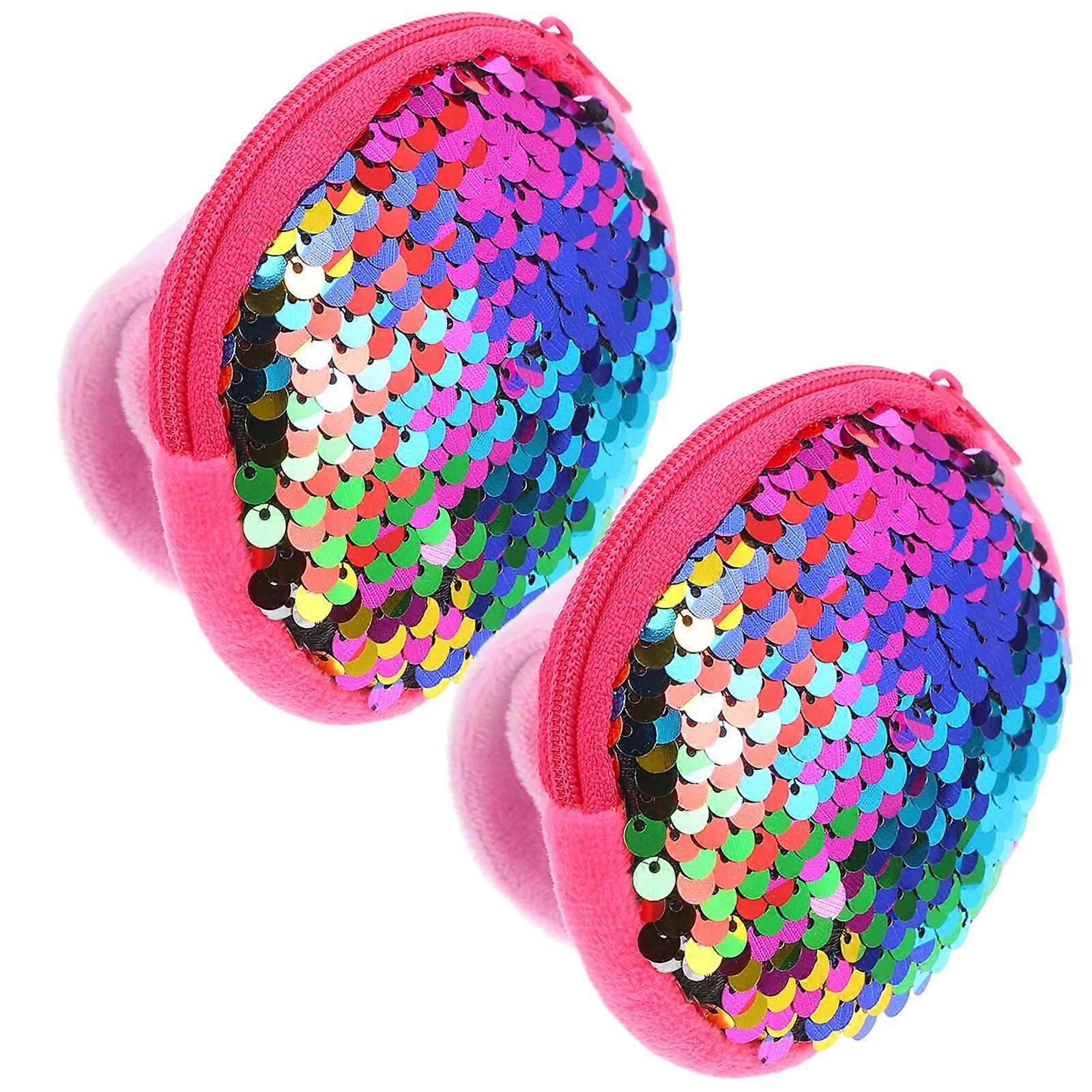 Cute Slap Bracelet for Kids Featuring Sequins Design with 8Pcs Set