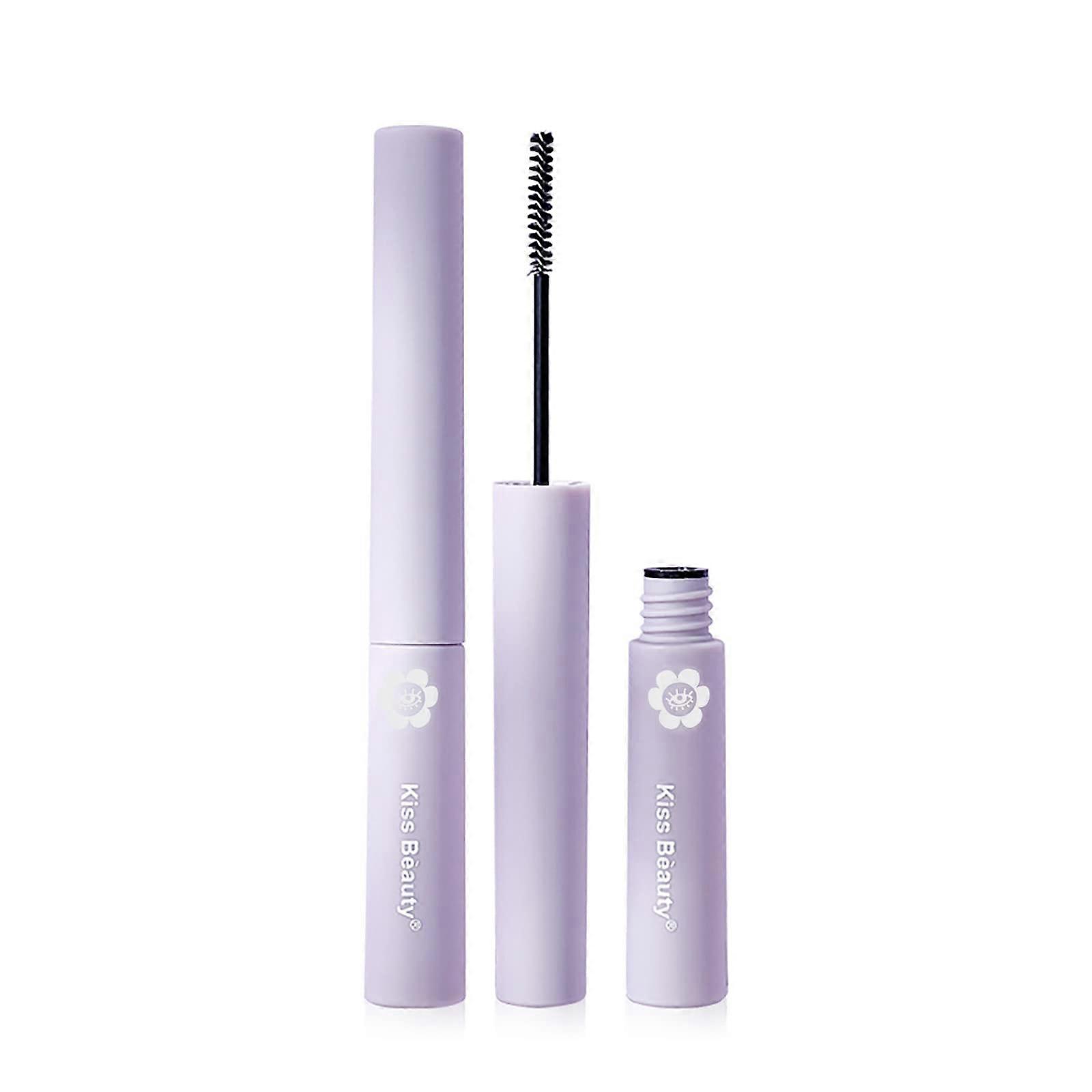 Lengthening Mascara with Precise Thin Brush, Clump Curling, Easy Washable Formula