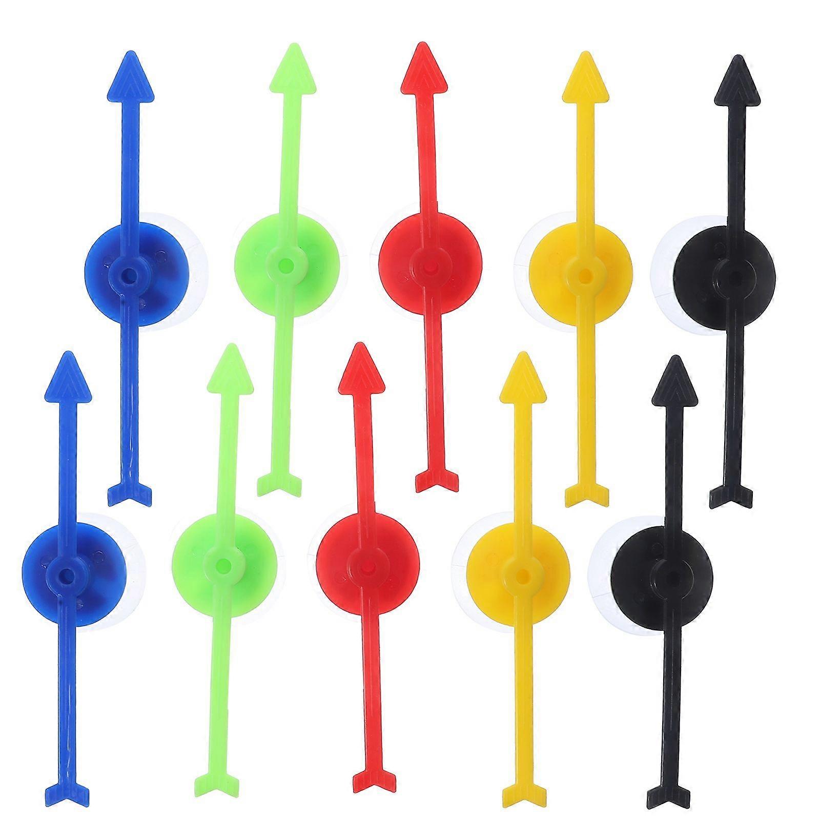 10pcs Turntable Suction Cup Pointers Interactive Game Arrows Board Game Pointers