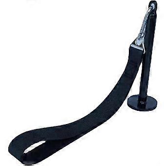 Grip Strength Training Belt compatible with compatible withearm & Wrist Workouts, Black Nylon Strap