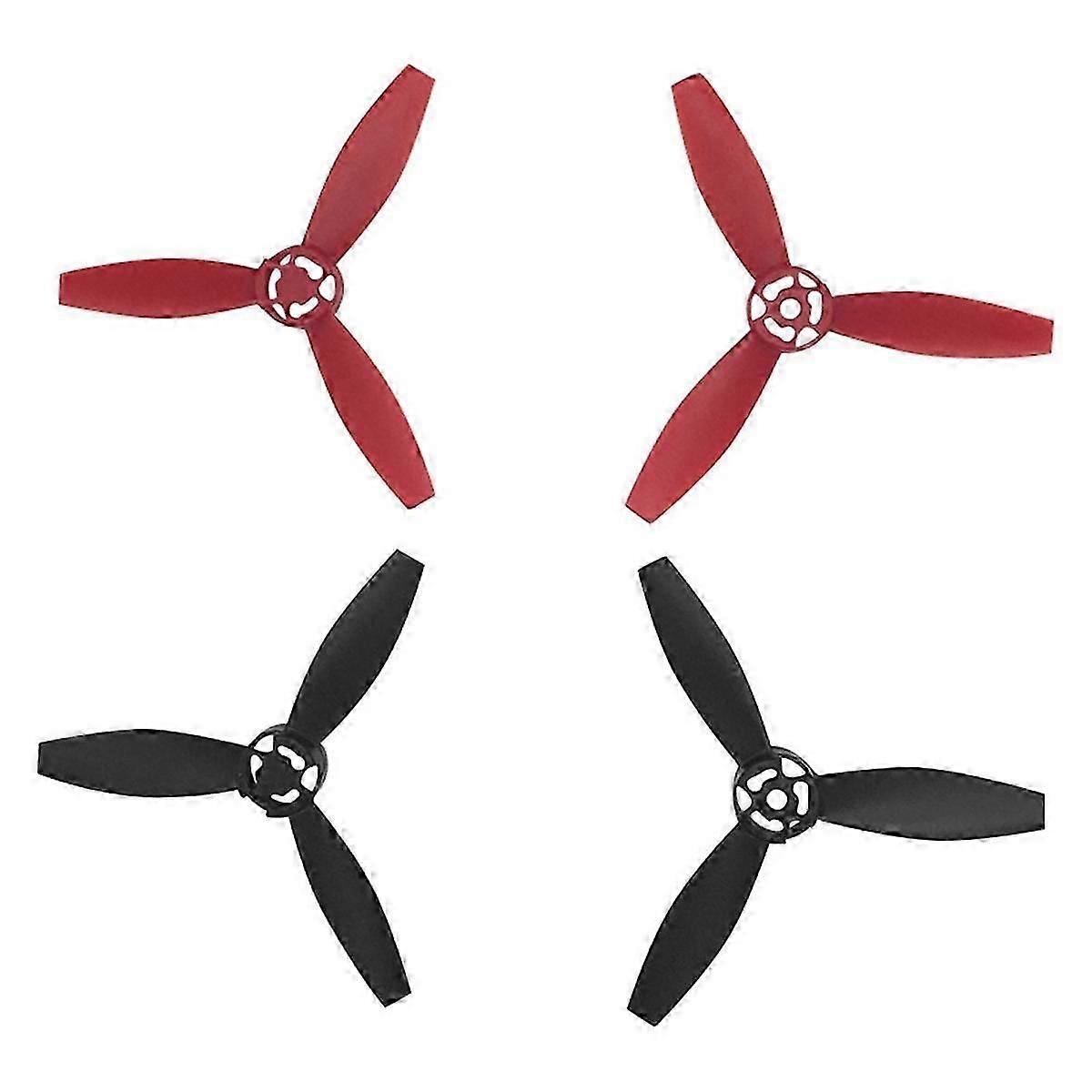 4PCS Suitable for Parrot Bebop 2 Drone Propeller Blades Drone Accessories Black+Red