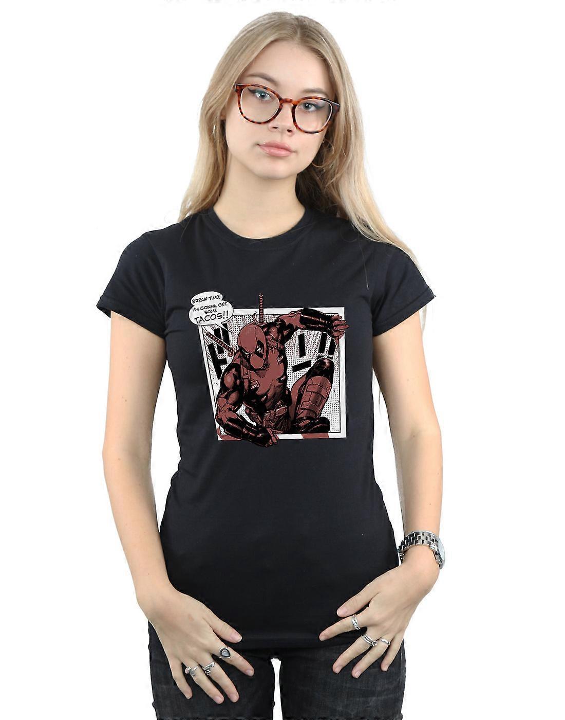 Marvel nők ' s Deadpool breaktime tacos póló