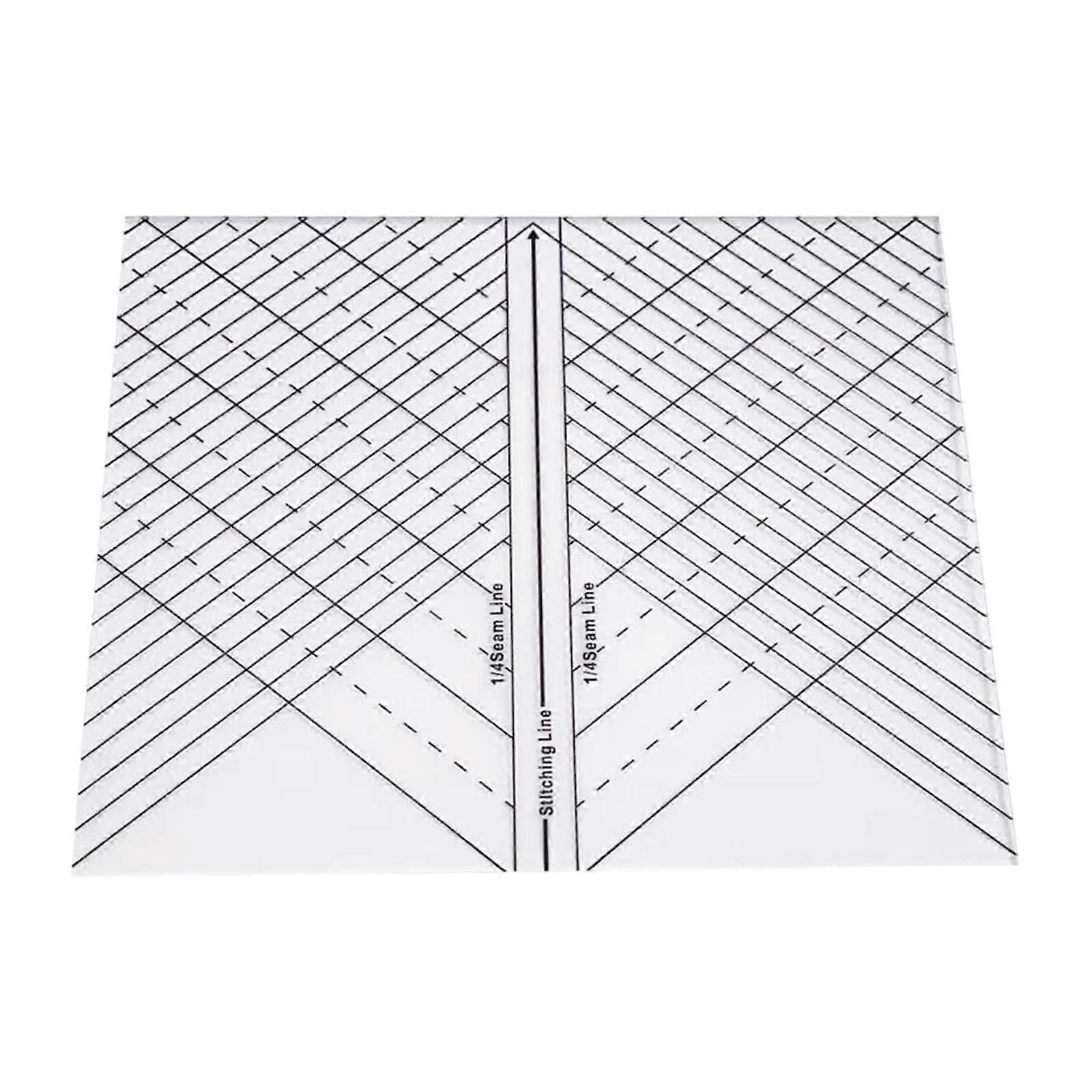 Quilting Ruler Acrylic Patchwork Curve Template 1/4 Inch Seam for Sewing Machine Accurate Align