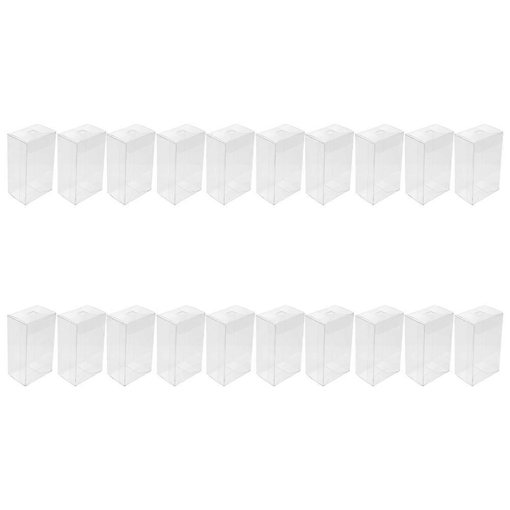 Plastic Candy Boxes for Storage Including 20Pcs Transparent PVC Wrapping Boxes