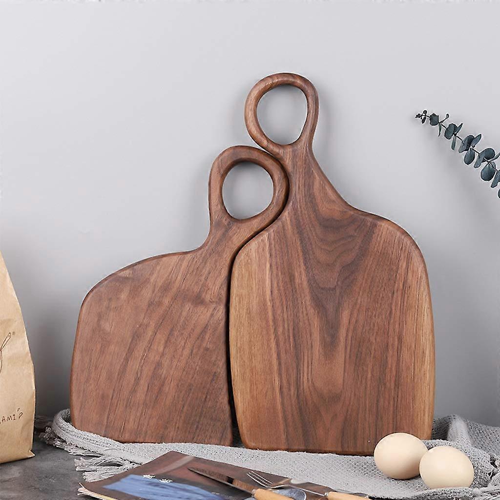 Black Walnut Cutting Board Set Solid Wood with Vegetable Wax Finish and Large Hanging Hole
