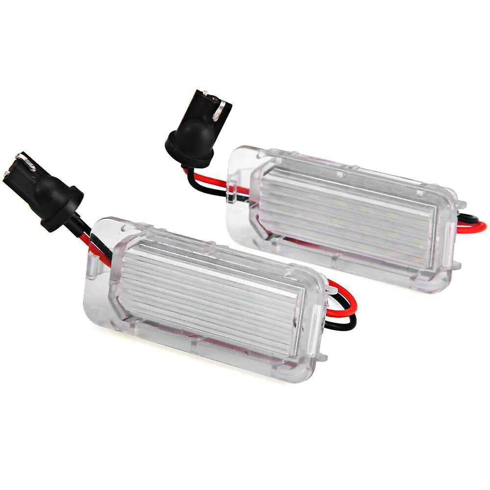 White Car Led License Plate Light For Jaguar Xf X250 Xj X351 Size 18