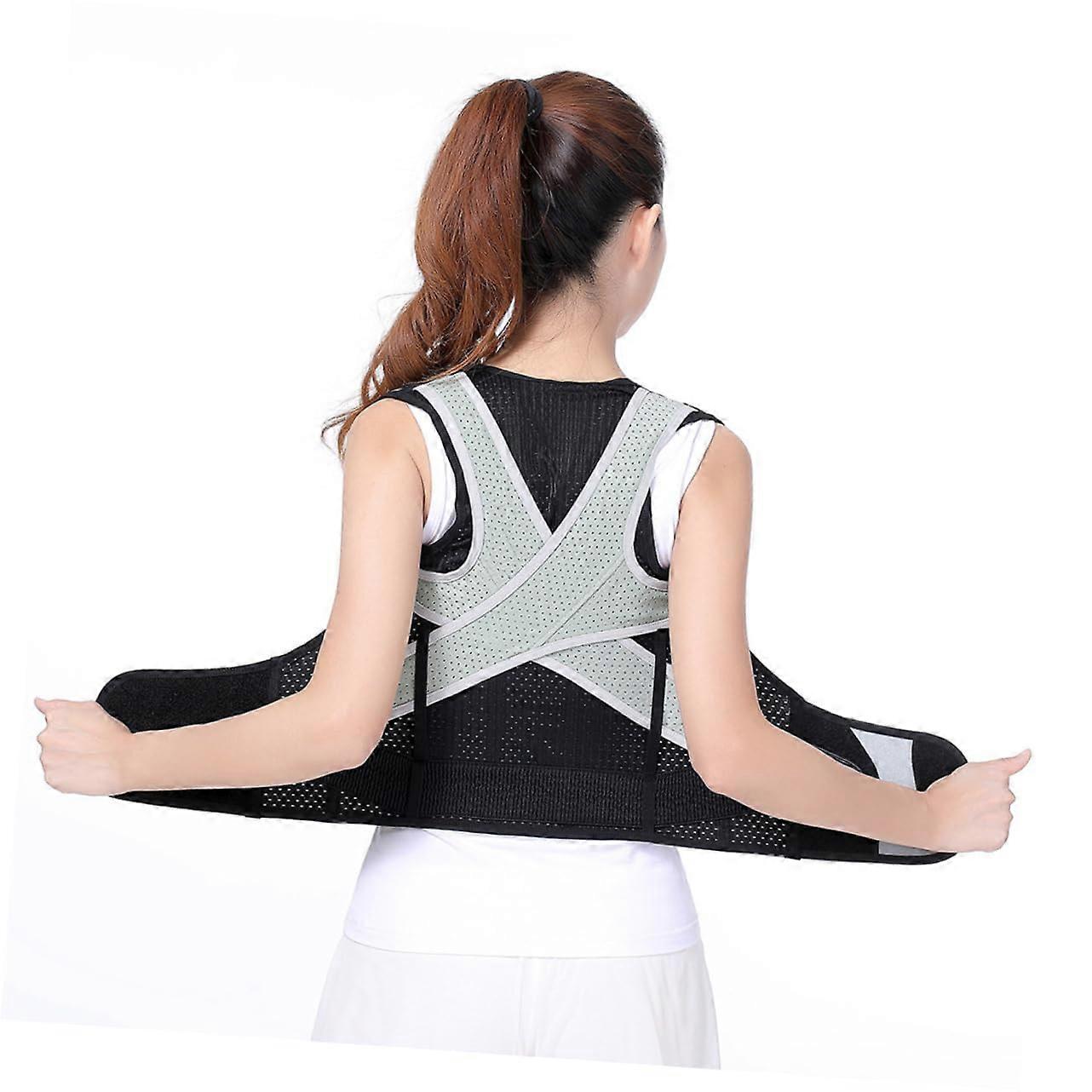 Posture Corrector Back Support Brace with Adjustable Fit for Men and Women Shoulder Alignment