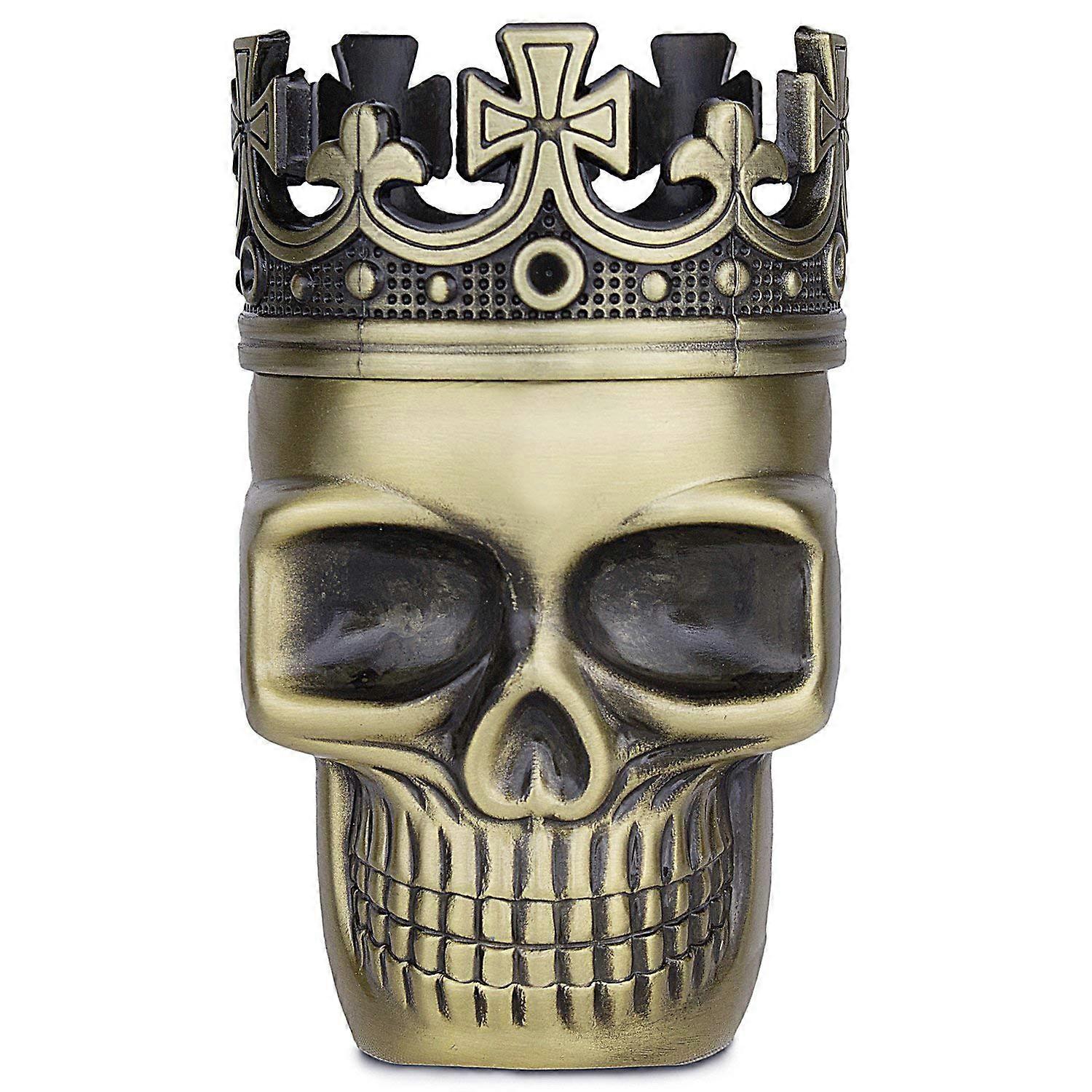 Skull Shape Spice Grinder and Herb Grinder 3 in 1 with Sharp Teeth for Consistent Results